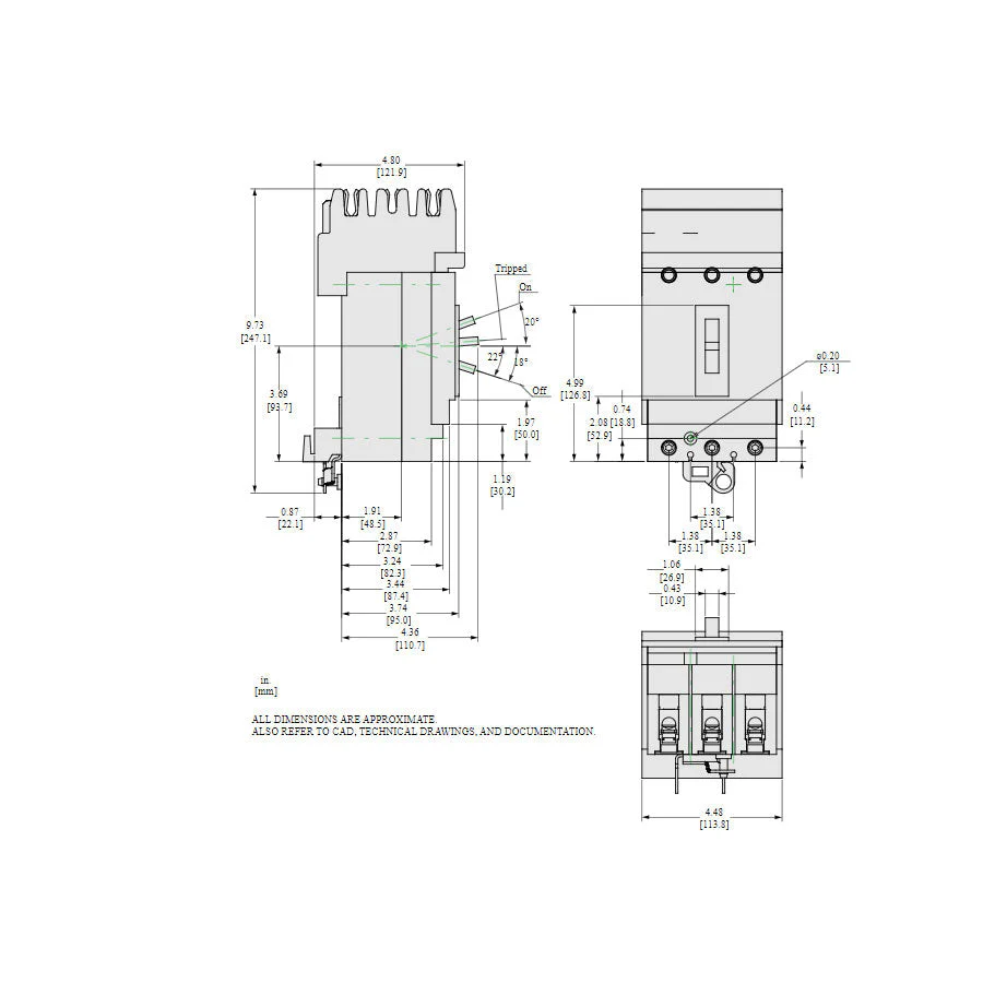 HJA36100 - Square D - Molded Case Circuit Breaker - Image 5