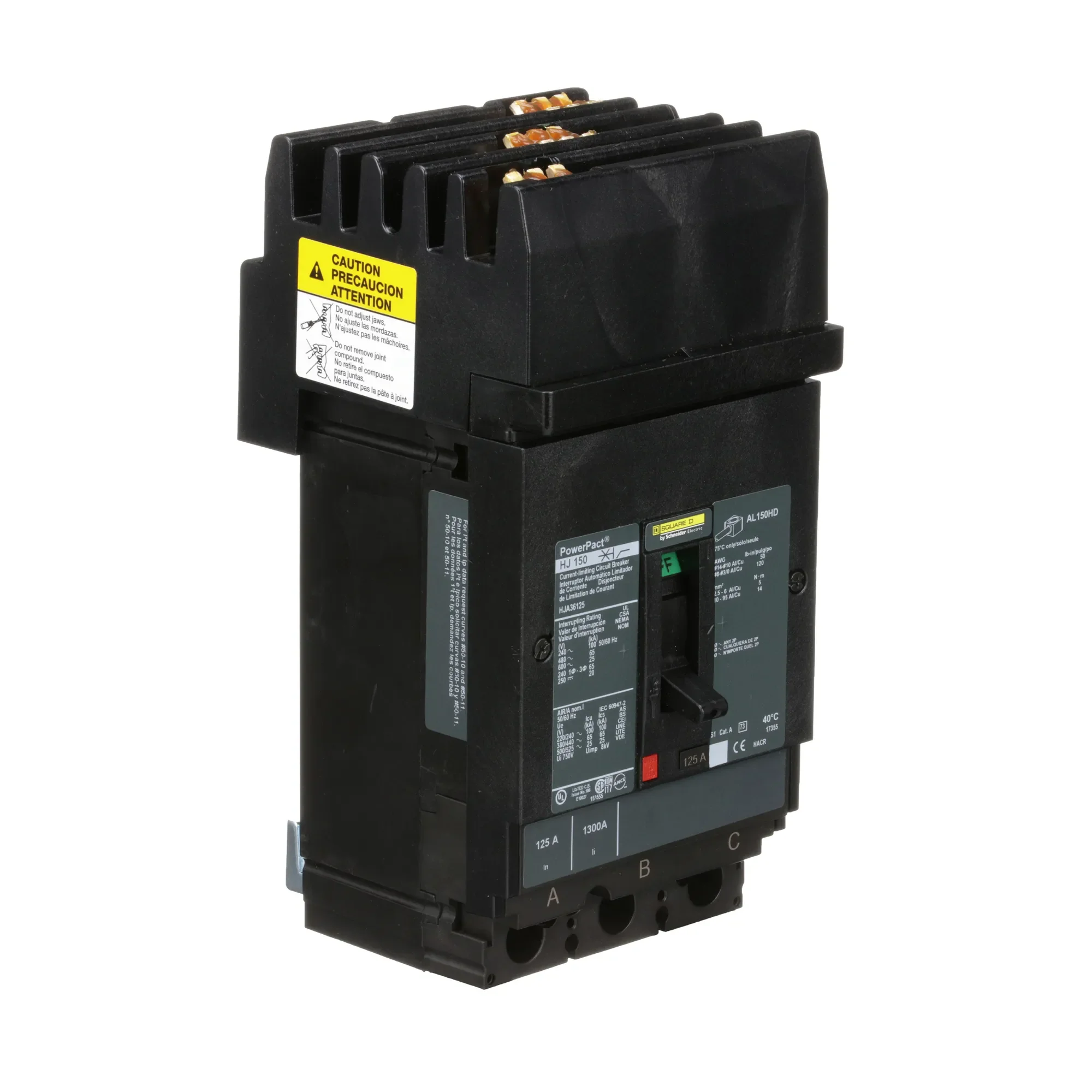 HJA36125 - Square D - Molded Case Circuit Breaker - Image 2
