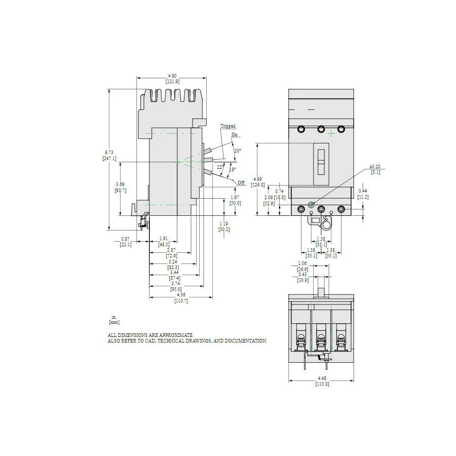 HJA36125 - Square D - Molded Case Circuit Breaker - Image 5