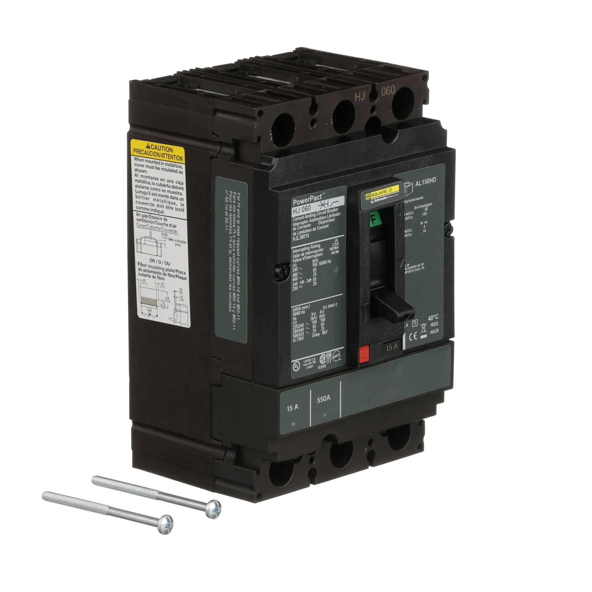 HJL36015 - Square D - Molded Case Circuit Breaker - Image 2