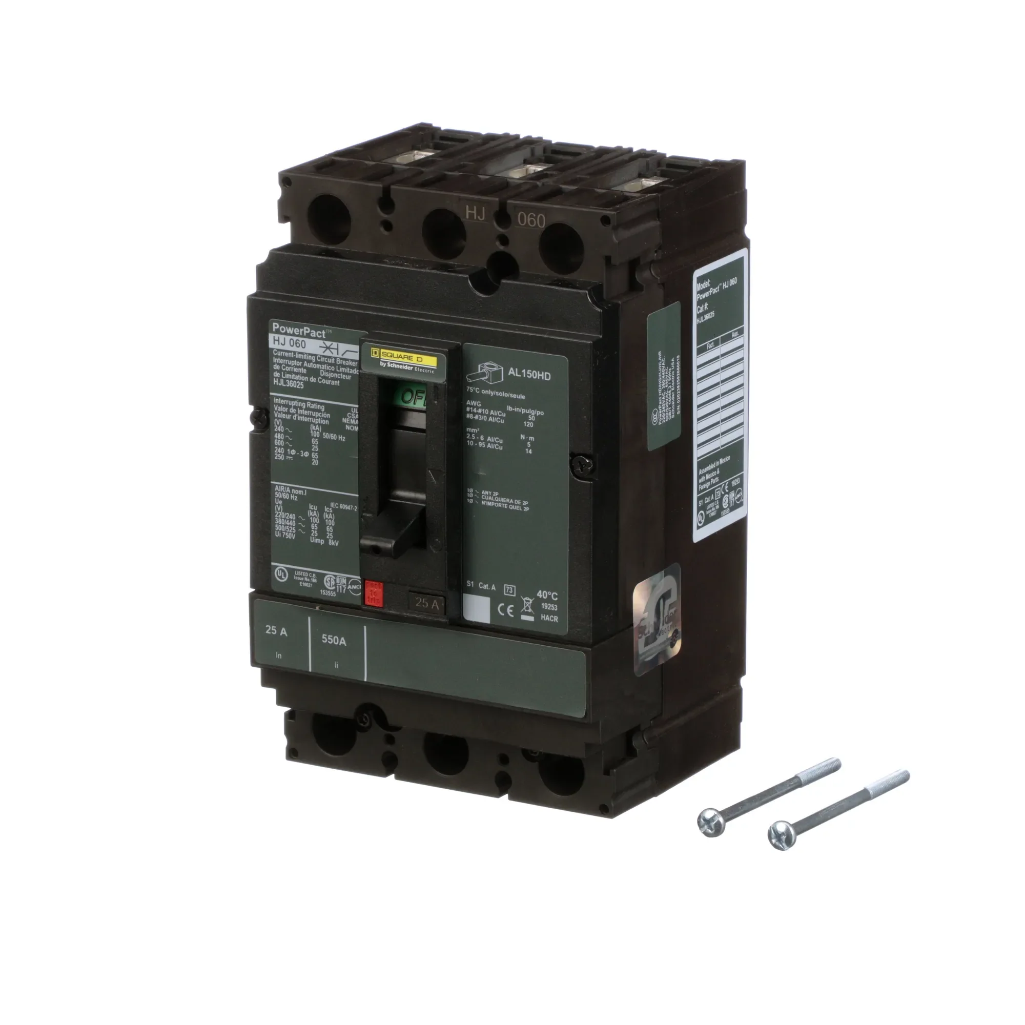 HJL36025 - Square D - Molded Case Circuit Breaker - Image 3