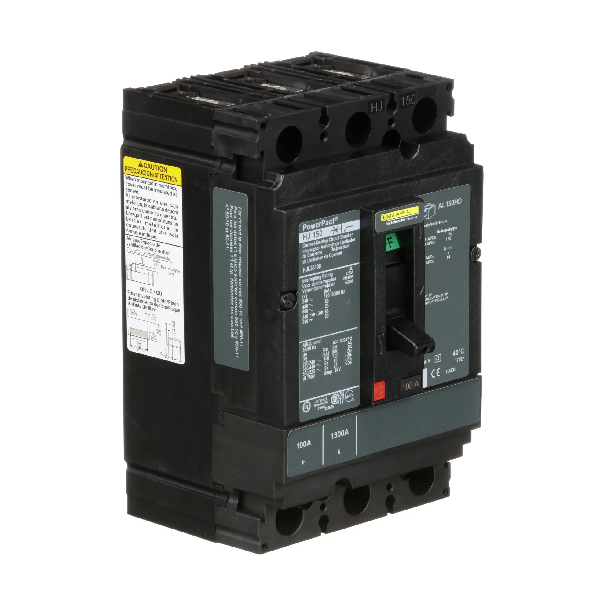 HJL36100 - Square D - Molded Case Circuit Breaker - Image 2