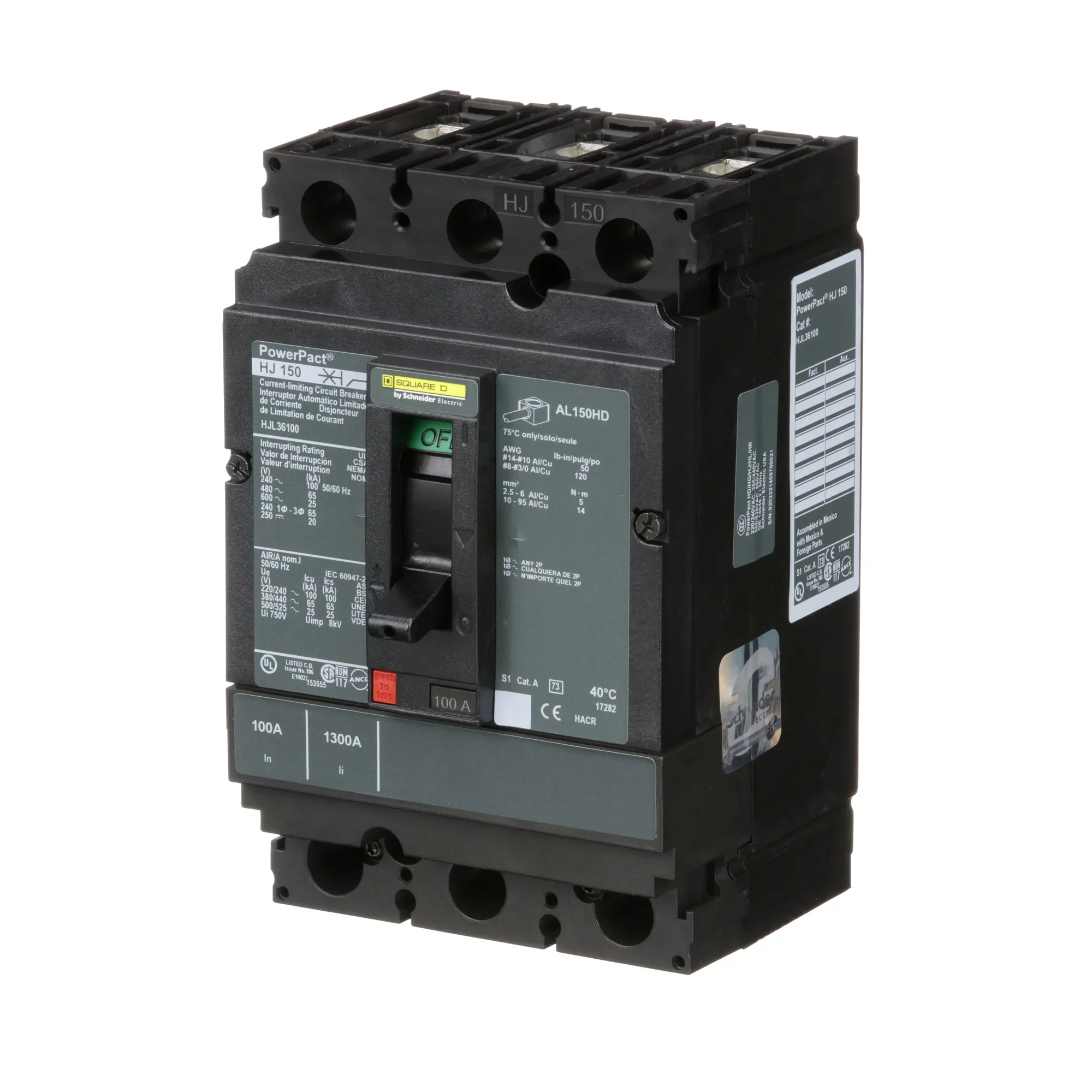HJL36100 - Square D - Molded Case Circuit Breaker - Image 3