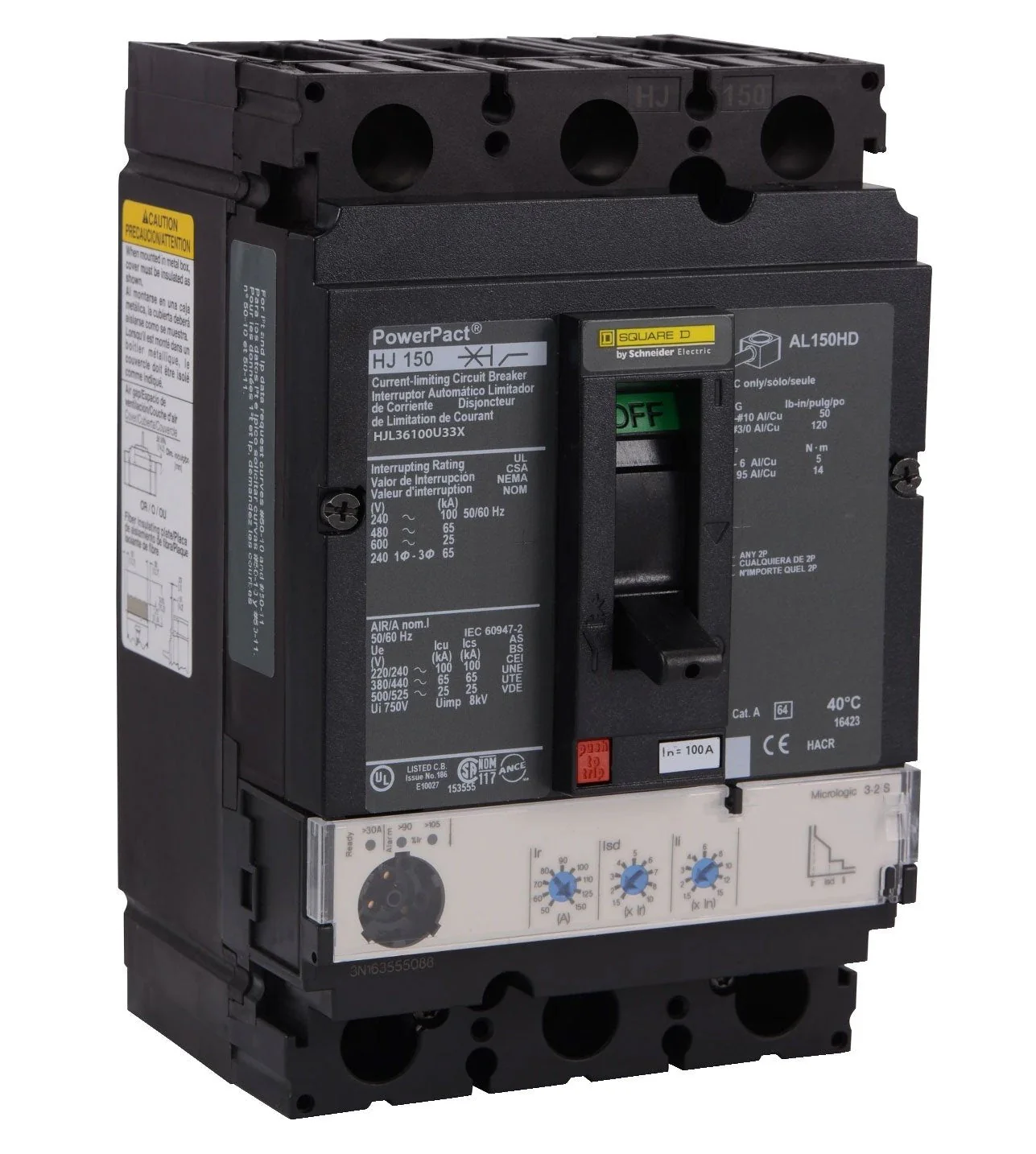 HJL36100U33X - Square D - Molded Case Circuit Breaker