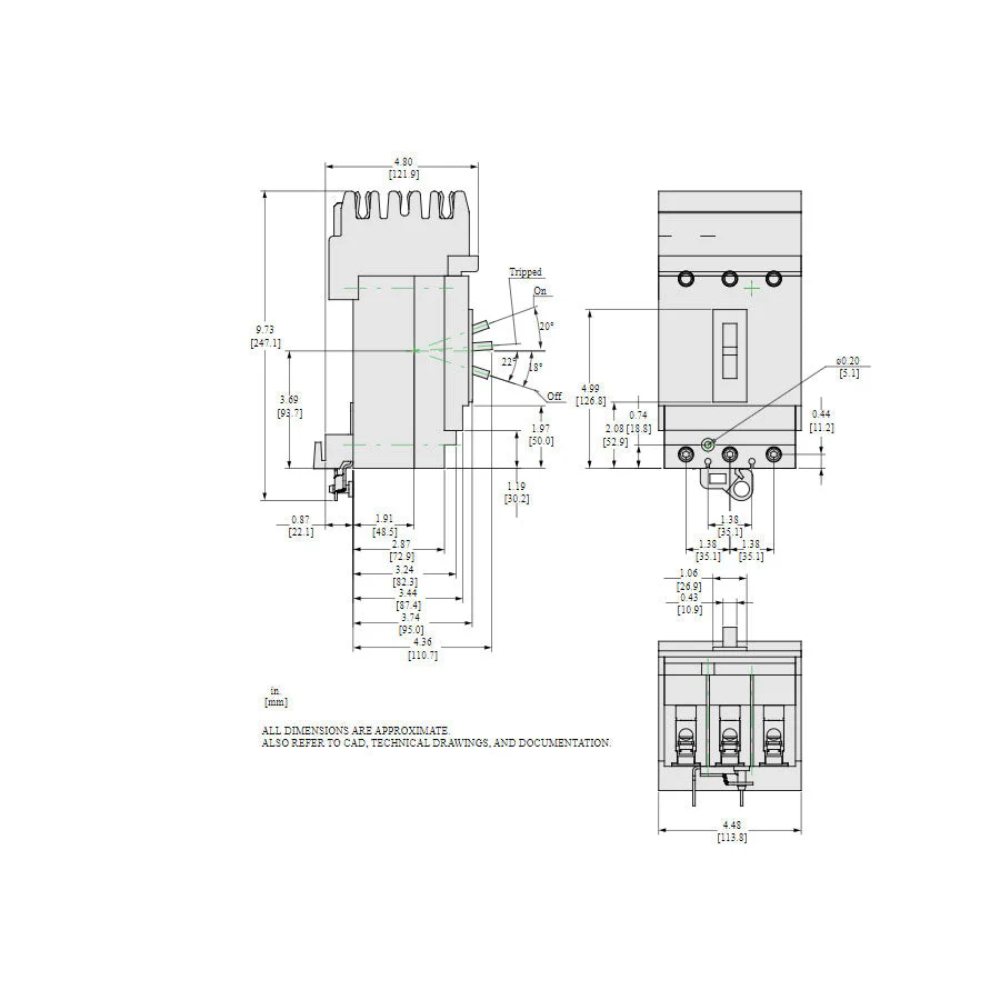 HLA36015 - Square D - Molded Case Circuit Breaker - Image 5