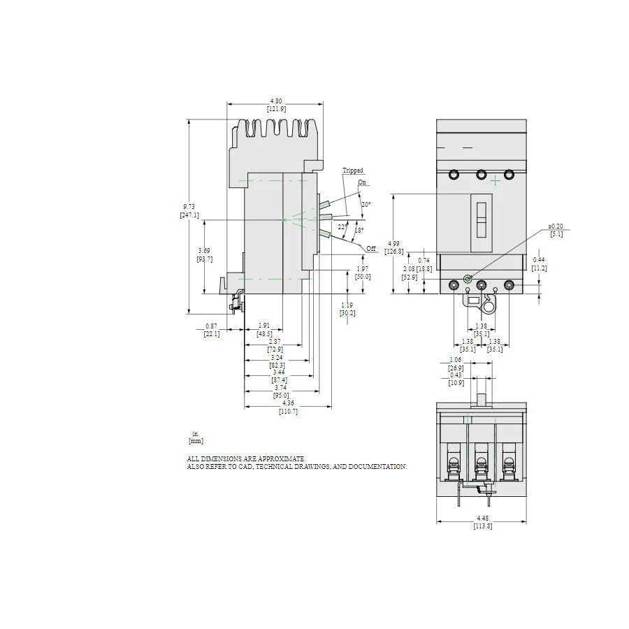 HLA36020 - Square D - Molded Case Circuit Breaker - Image 5