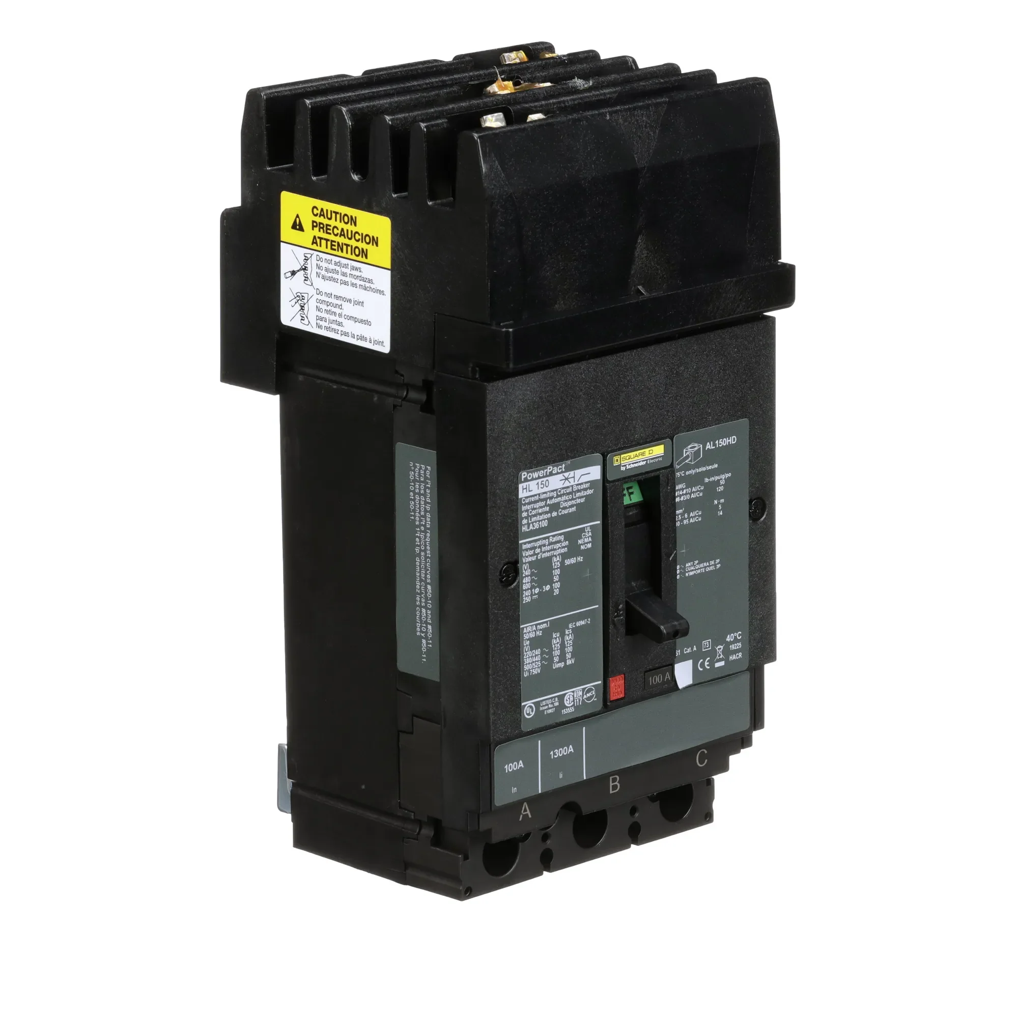 HLA36100 - Square D - Molded Case Circuit Breaker - Image 2
