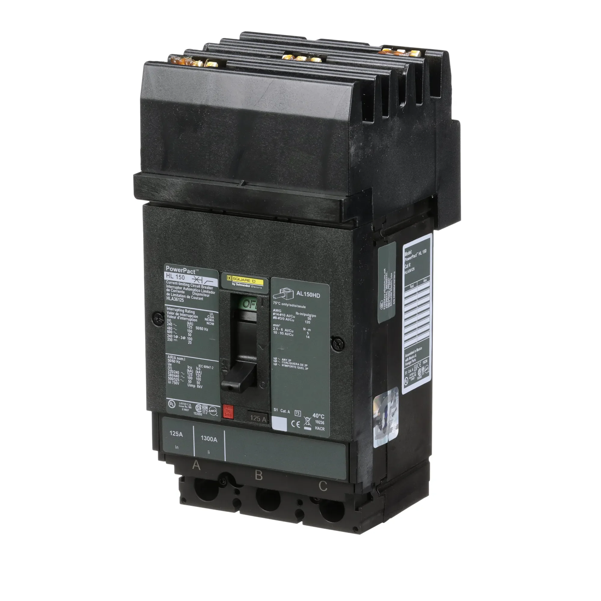 HLA36125 - Square D - Molded Case Circuit Breaker - Image 3