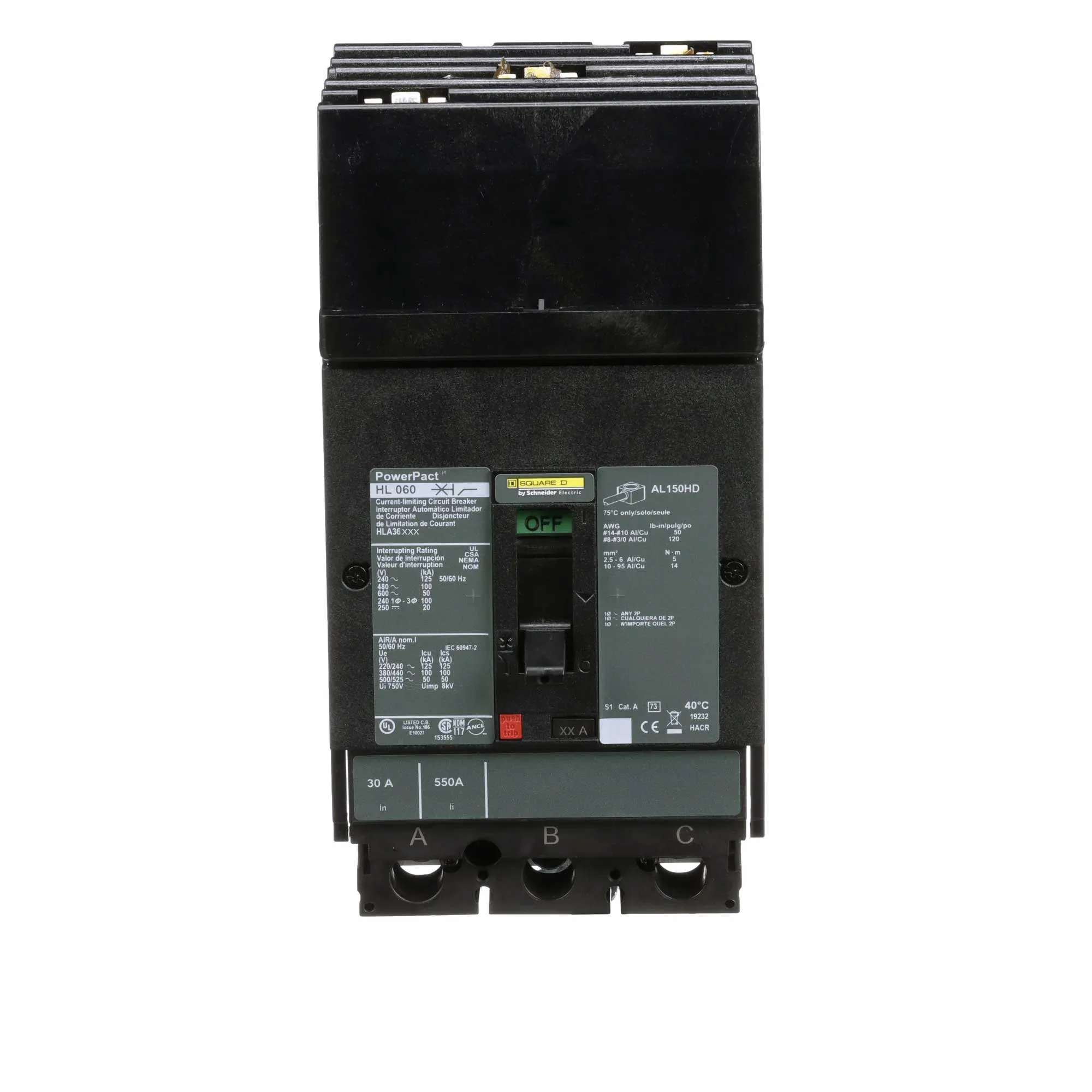 HLA36150 - Square D - Molded Case Circuit Breaker