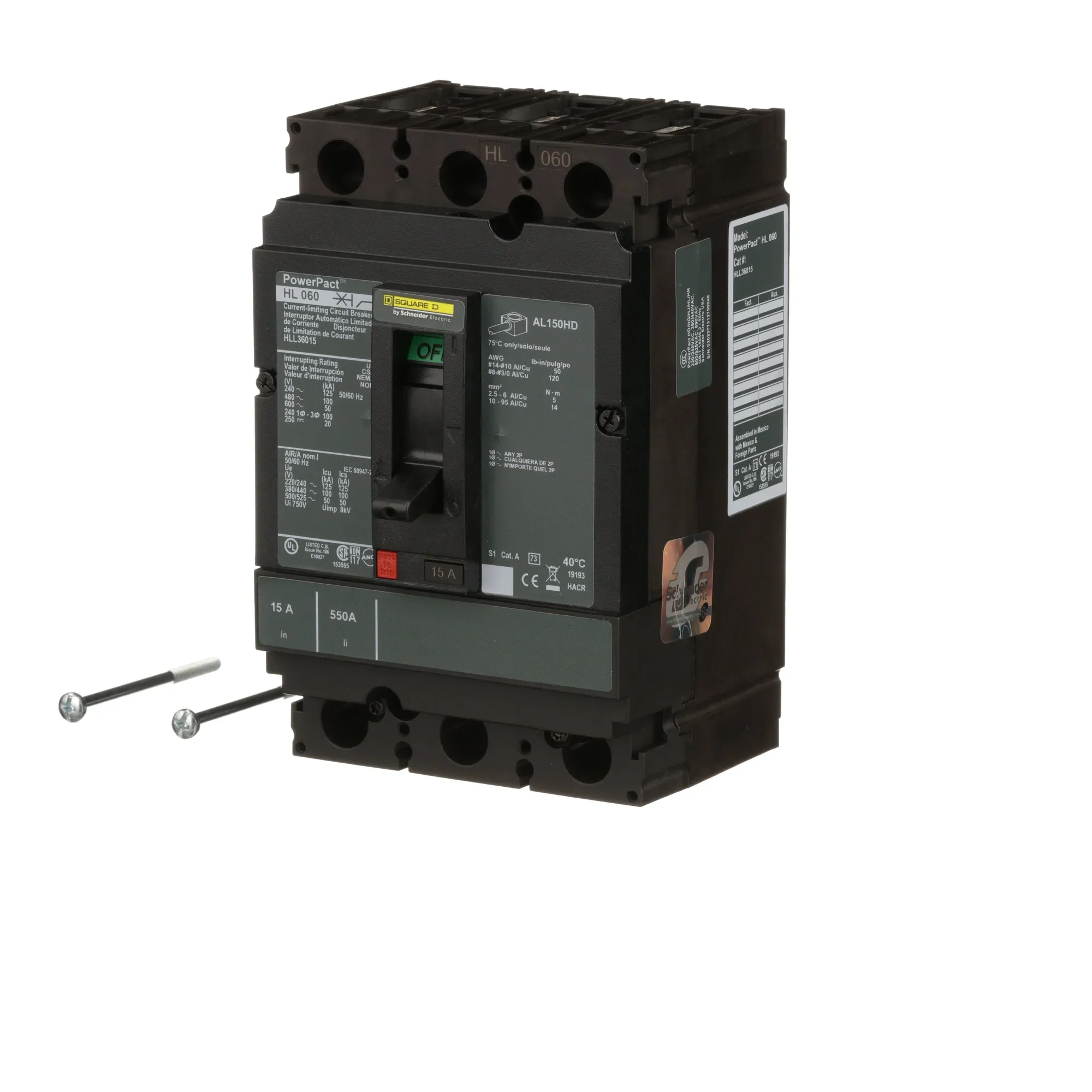 HLL36015 - Square D - Molded Case Circuit Breaker - Image 3