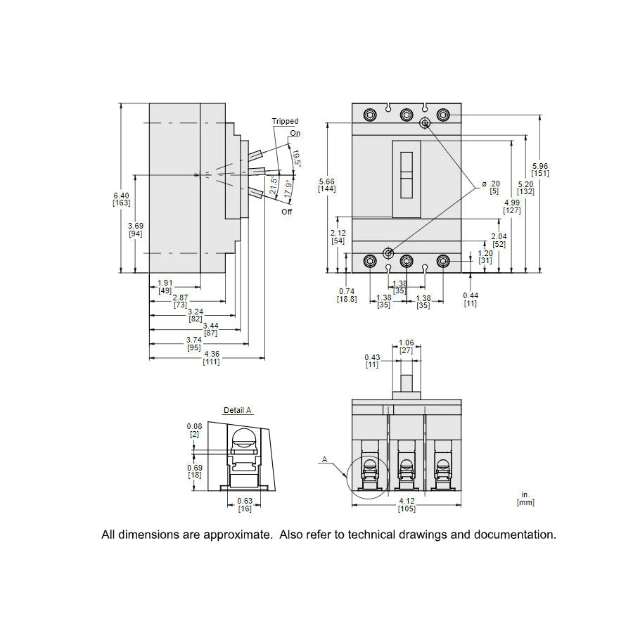 HLL36020 - Square D - Molded Case Circuit Breaker - Image 5