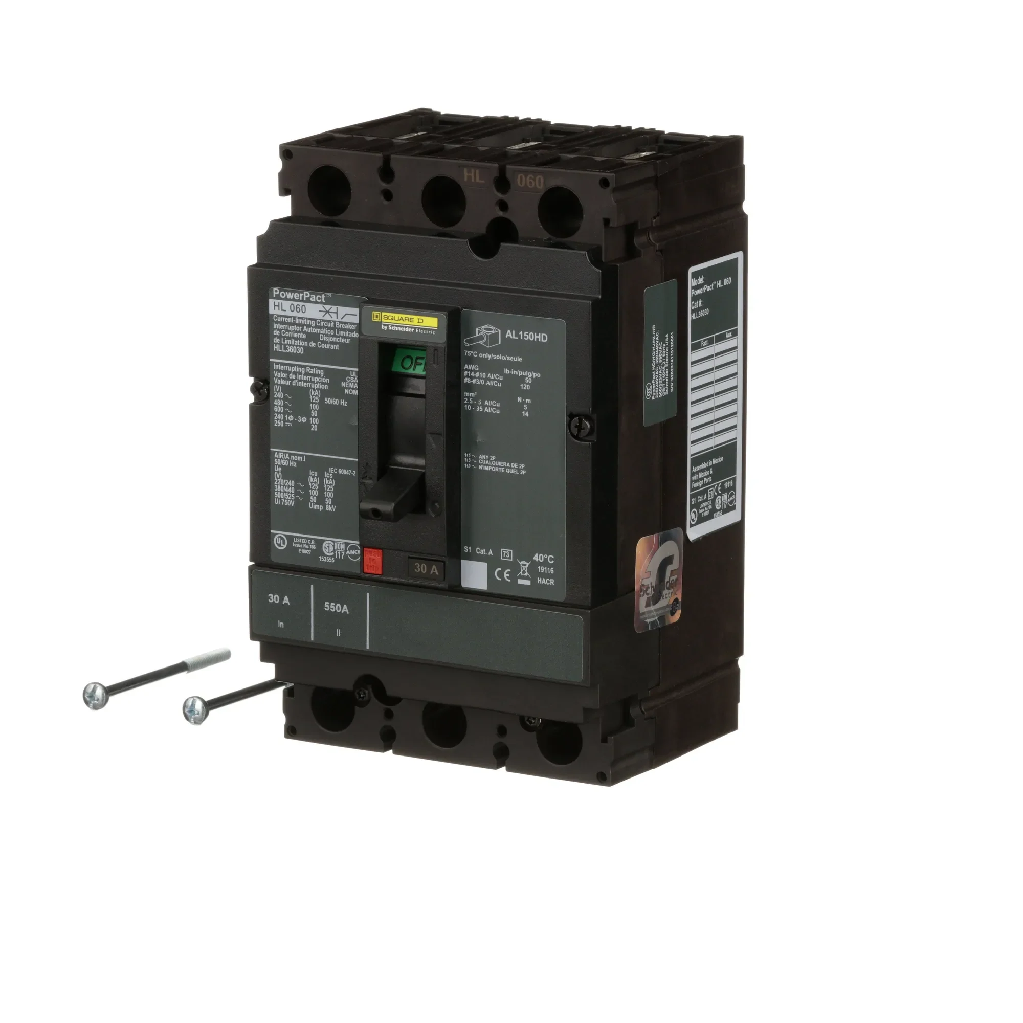 HLL36030 - Square D - Molded Case Circuit Breaker - Image 3