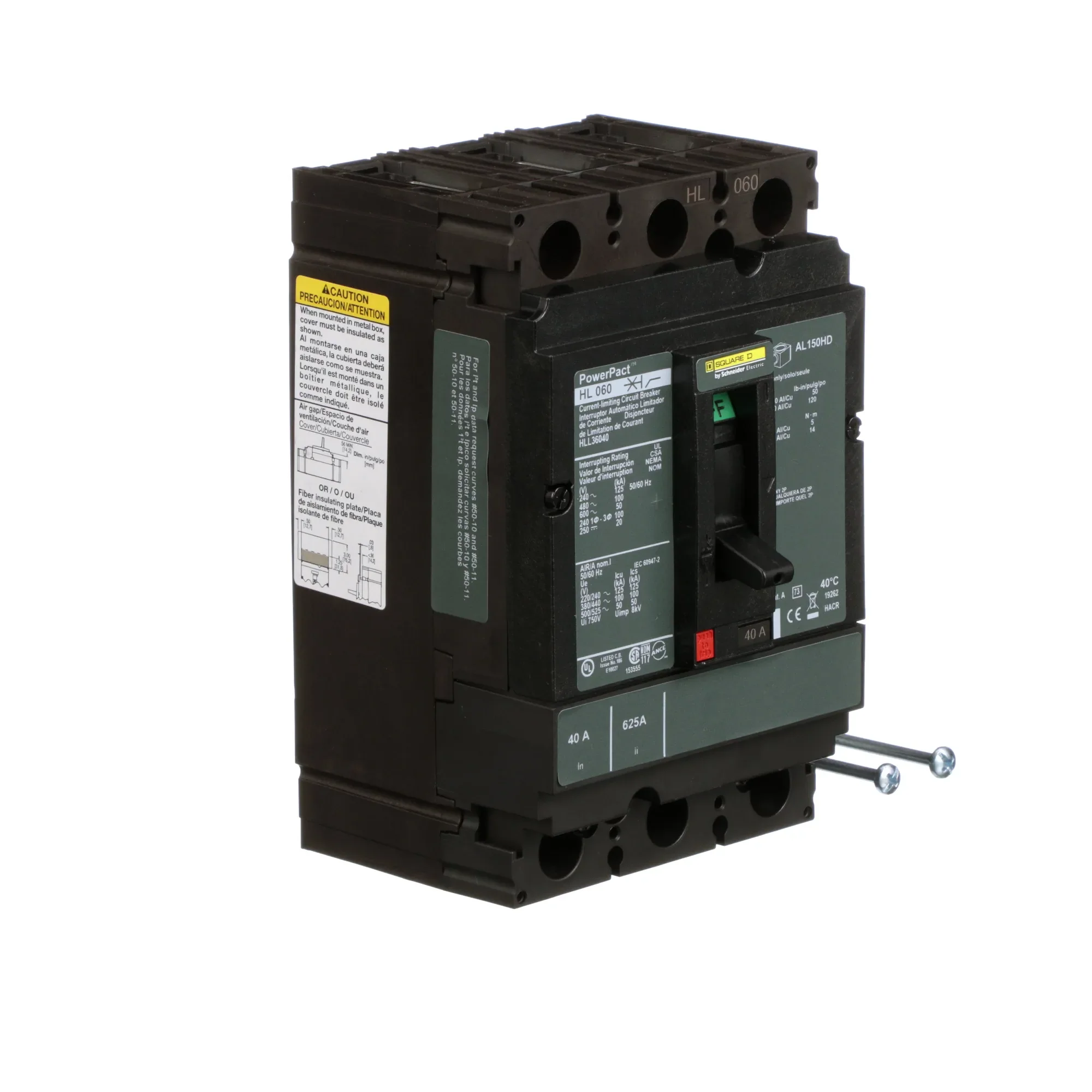 HLL36040 - Square D - Molded Case Circuit Breaker - Image 2
