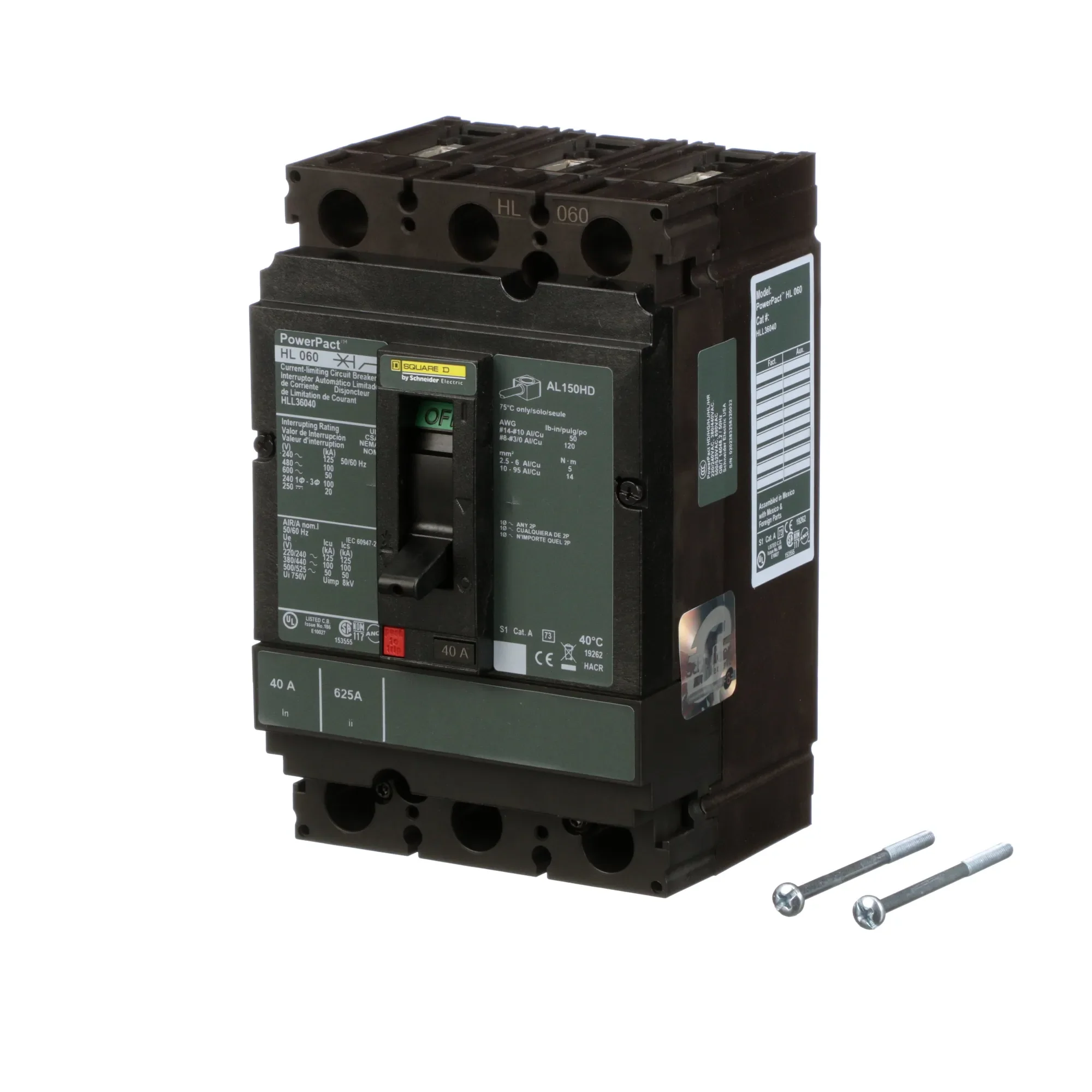 HLL36040 - Square D - Molded Case Circuit Breaker - Image 3