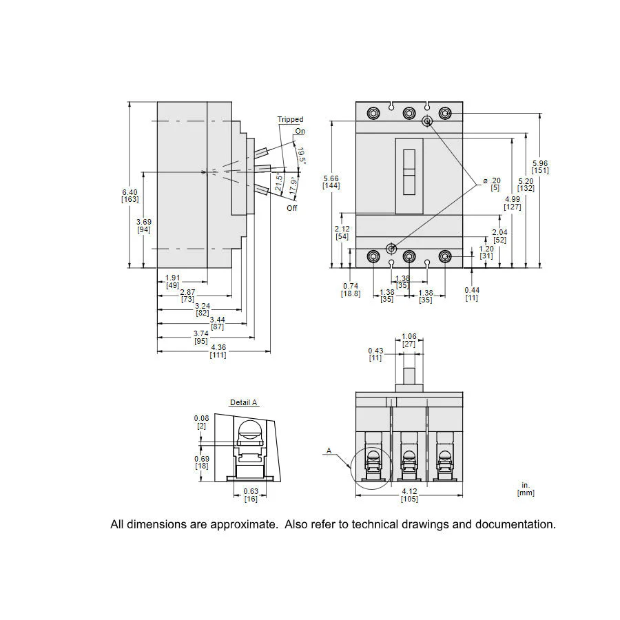HLL36050 - Square D - Molded Case Circuit Breaker - Image 5