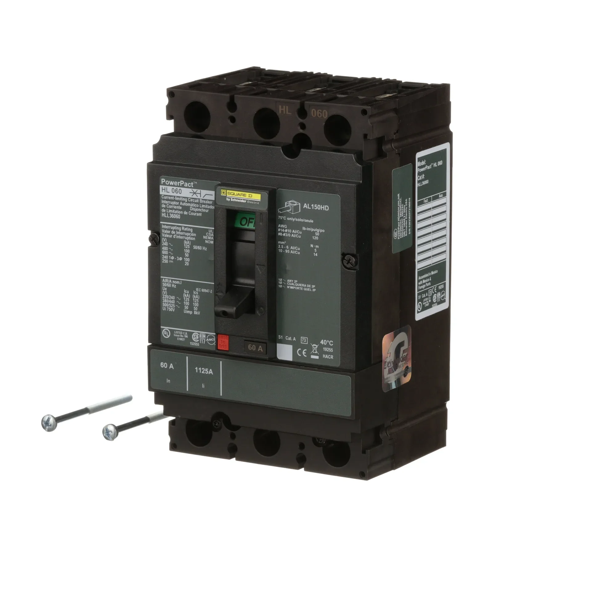 HLL36060 - Square D - Molded Case Circuit Breaker - Image 3