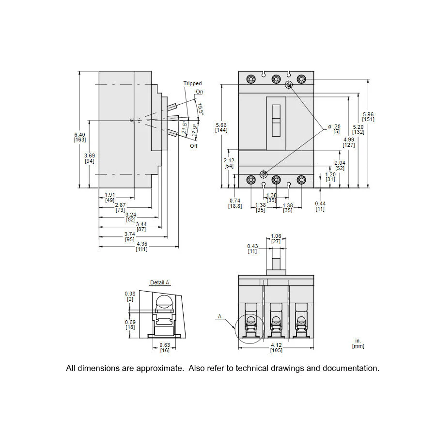 HLL36060 - Square D - Molded Case Circuit Breaker - Image 5