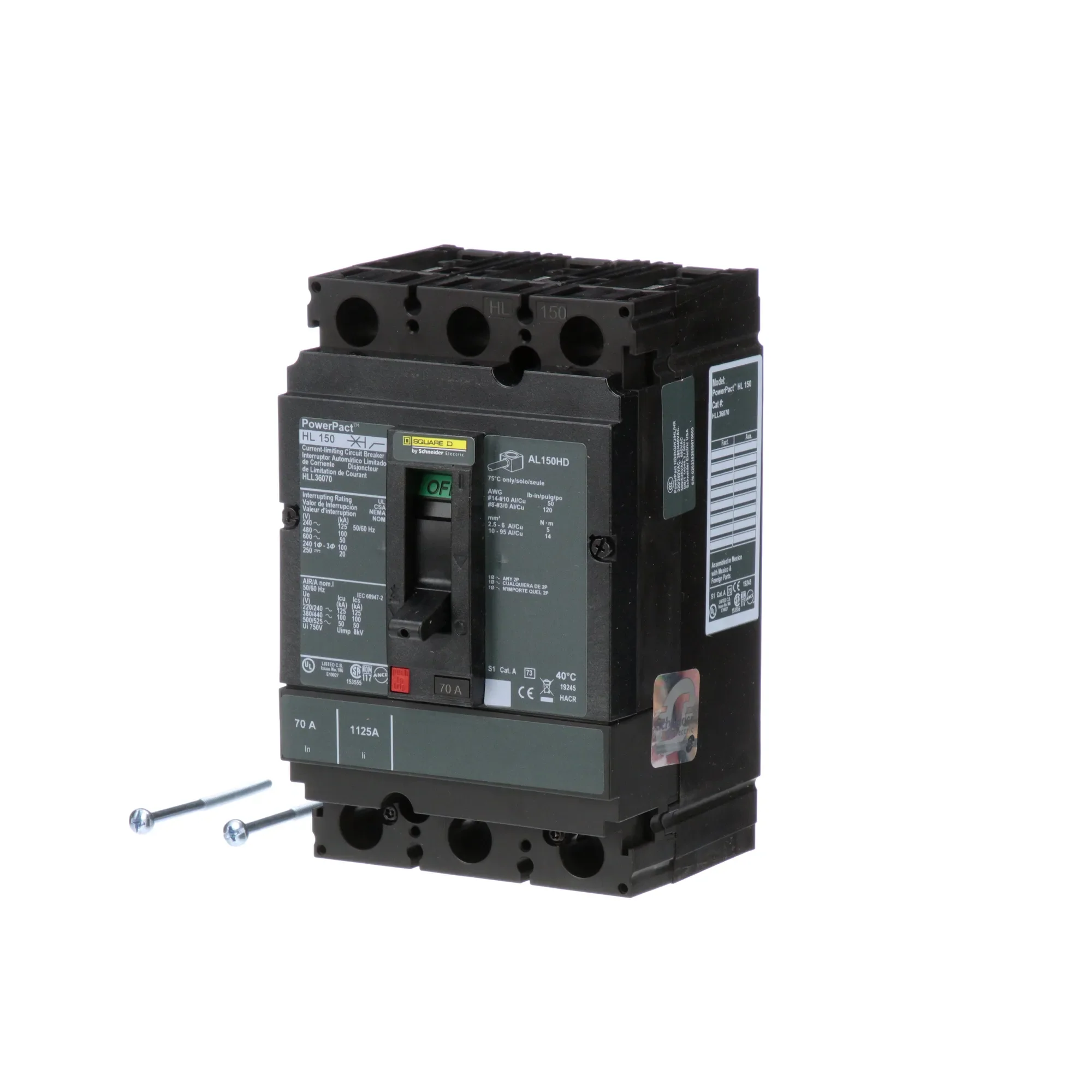 HLL36070 - Square D - Molded Case Circuit Breaker - Image 3