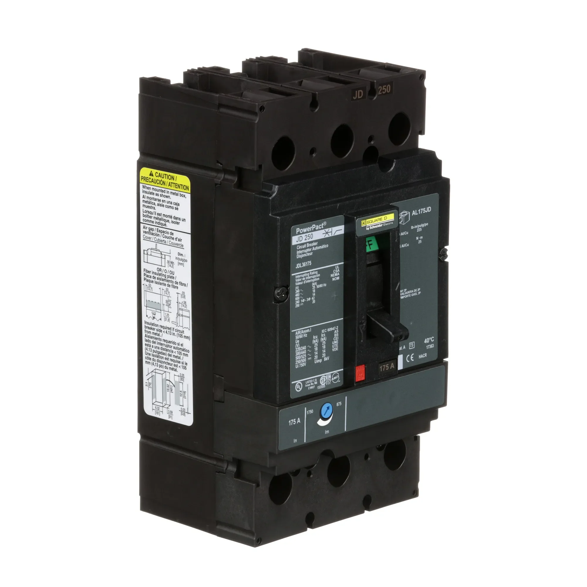 JDL36175 - Square D - Molded Case Circuit Breaker - Image 2