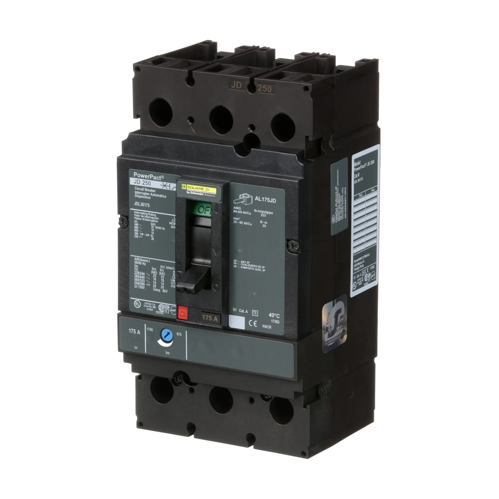 JDL36175 - Square D - Molded Case Circuit Breaker - Image 3