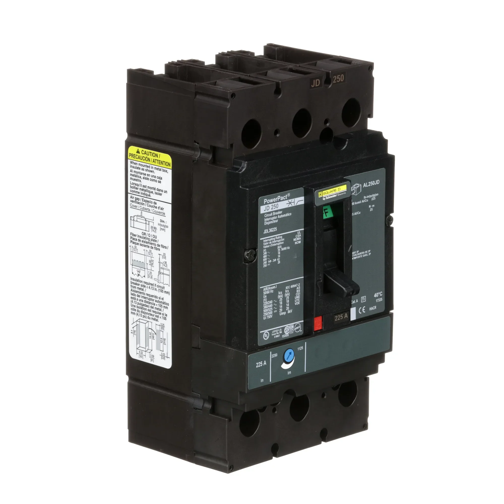 JDL36225 - Square D - Molded Case Circuit Breaker - Image 2