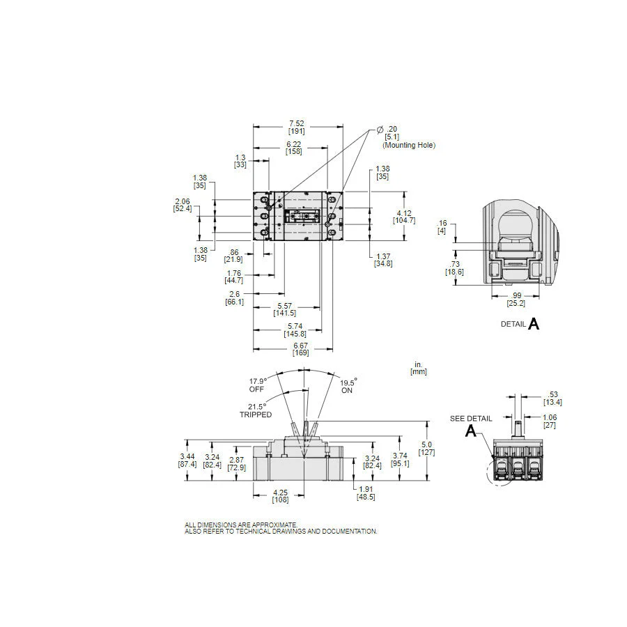 JDL36250U53X - Square D - Molded Case Circuit Breaker - Image 3