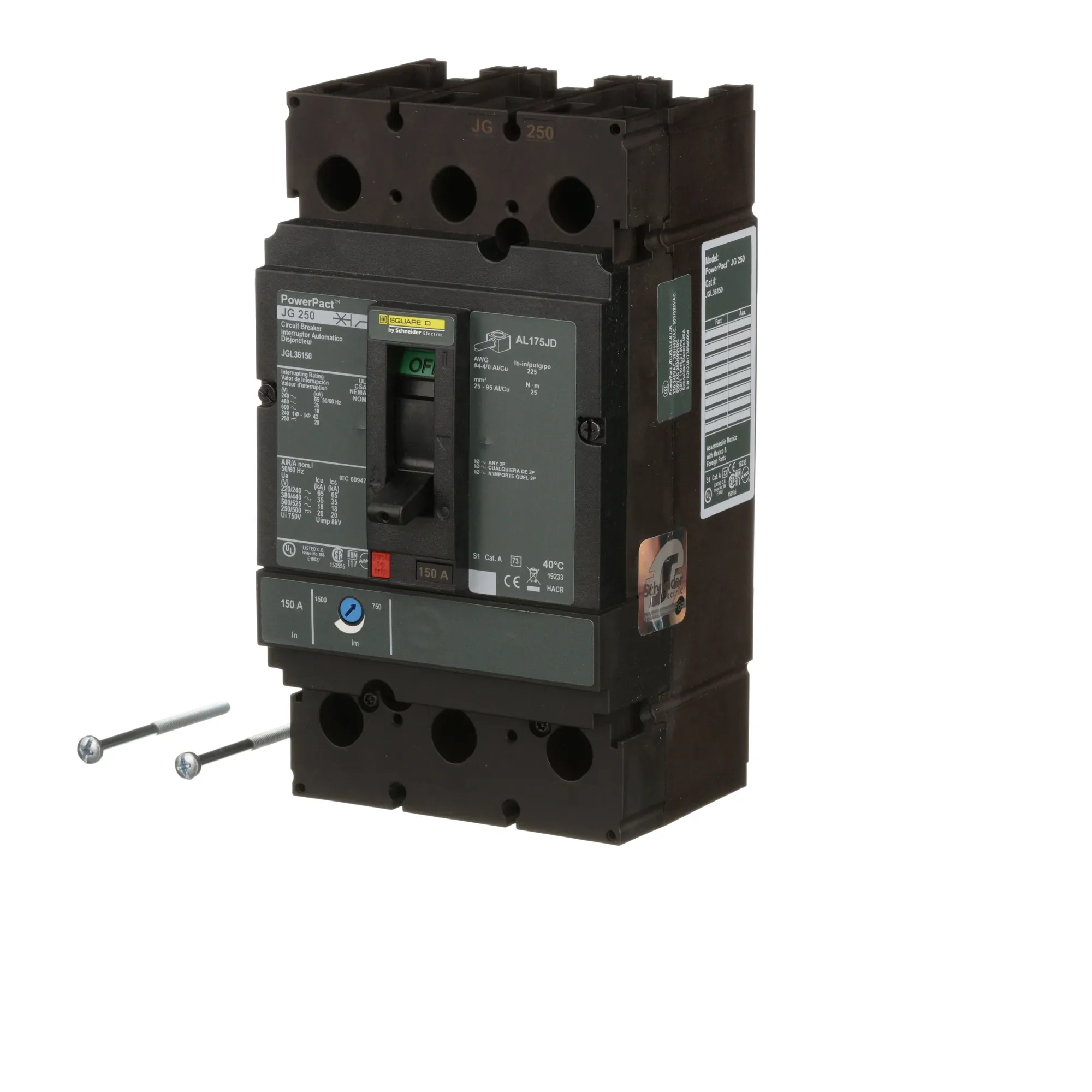 JGL36150 - Square D - Molded Case Circuit Breaker - Image 3