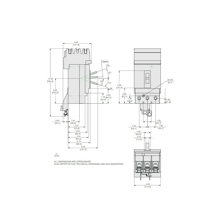 JJA262501 - Square D - Molded Case Circuit Breaker - Image 2