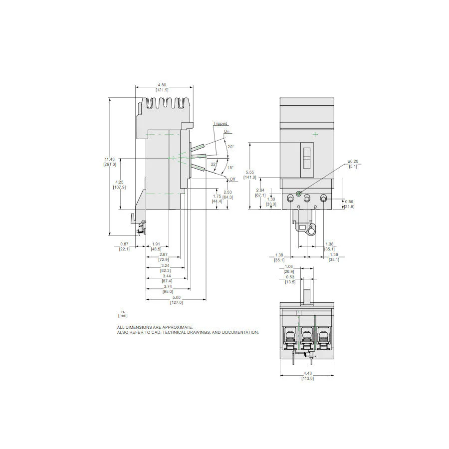 JLA36250 - Square D - Molded Case Circuit Breaker - Image 4
