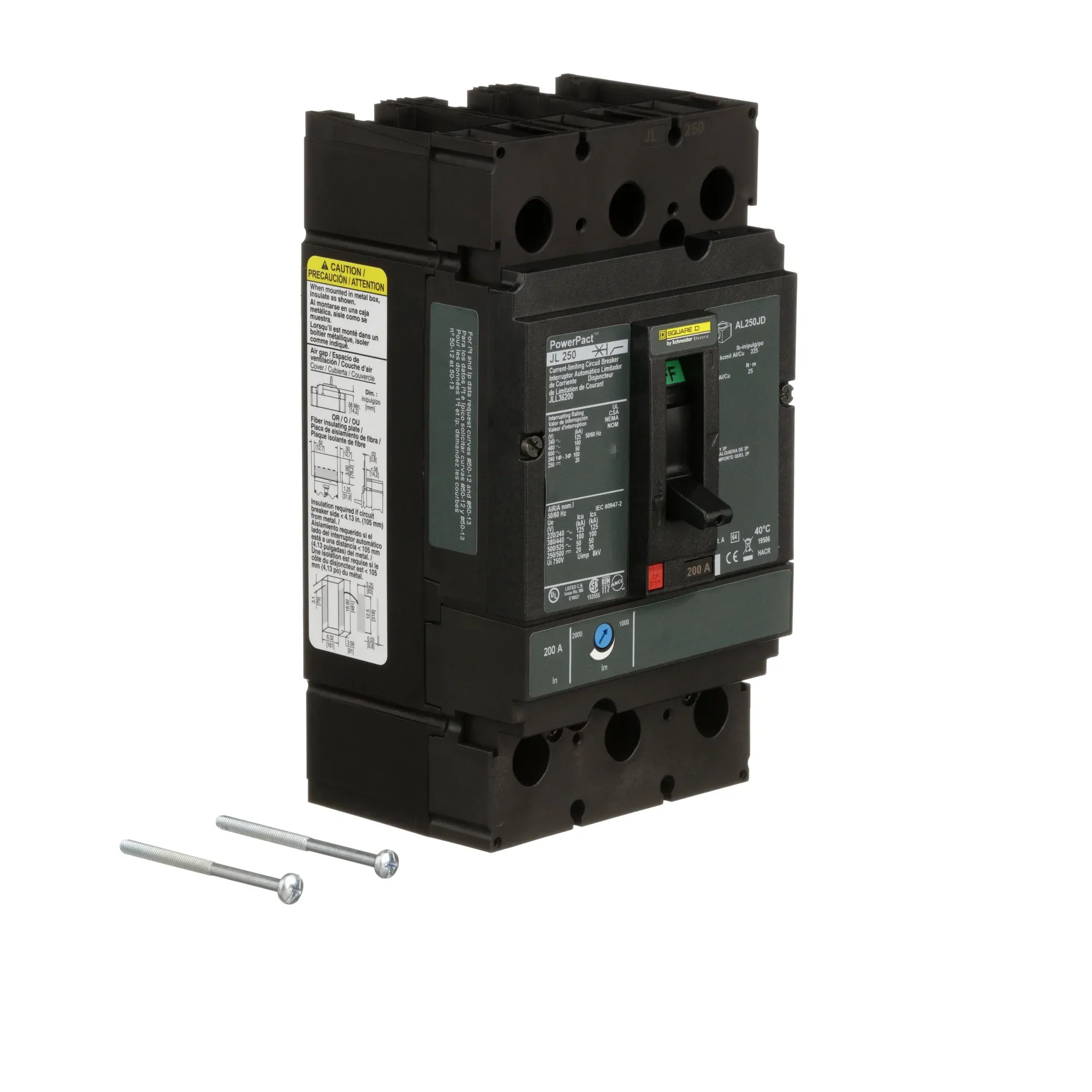 JLL36200 - Square D - Molded Case Circuit Breaker - Image 2