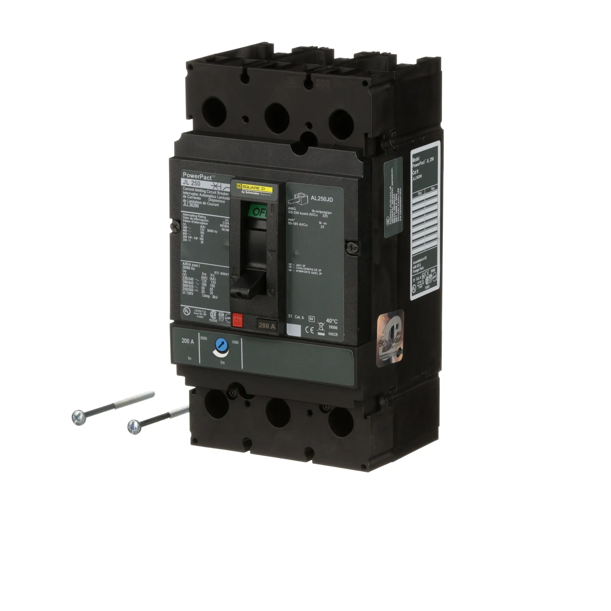 JLL36200 - Square D - Molded Case Circuit Breaker - Image 3