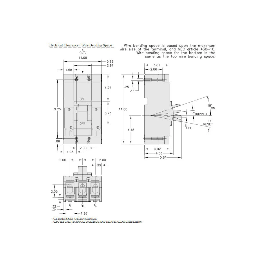 LAL36250 - Square D - Molded Case Circuit Breaker - Image 5