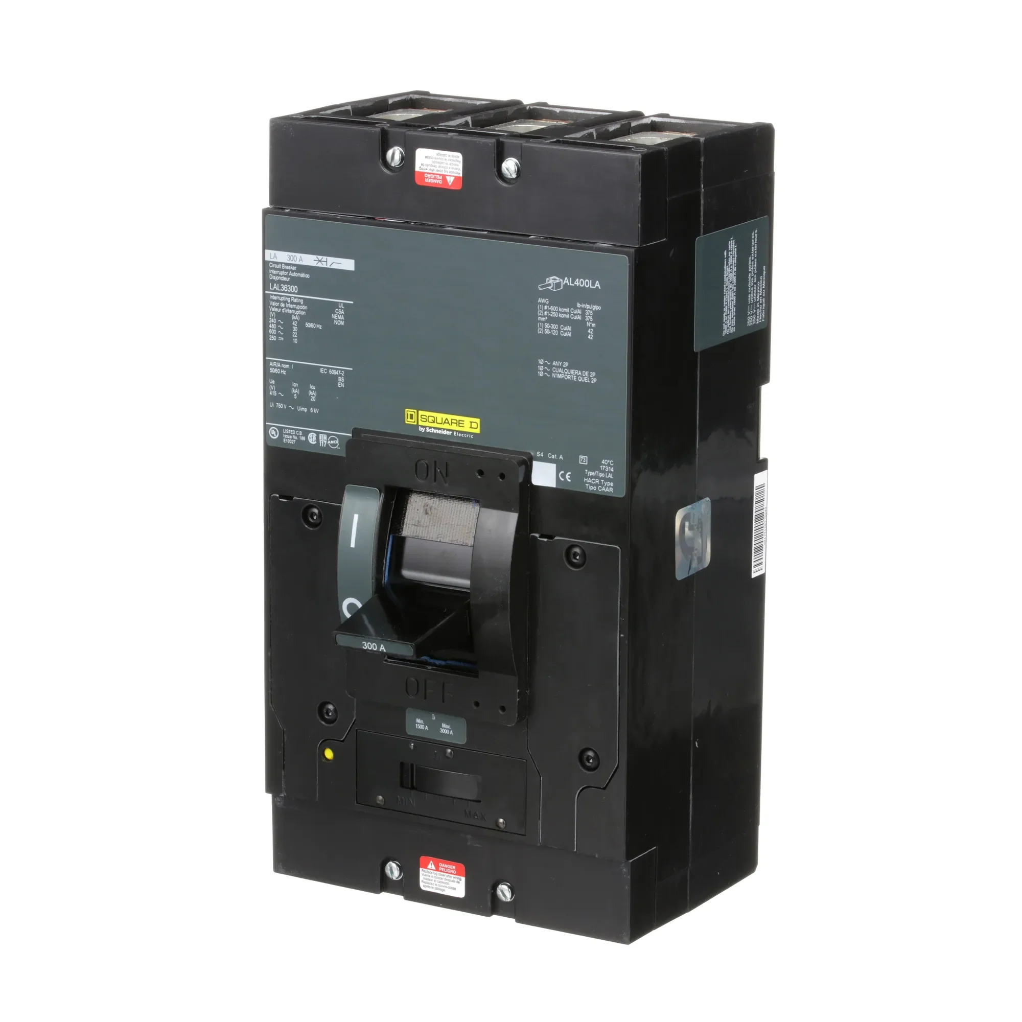 LAL36300 - Square D - Molded Case Circuit Breaker - Image 3