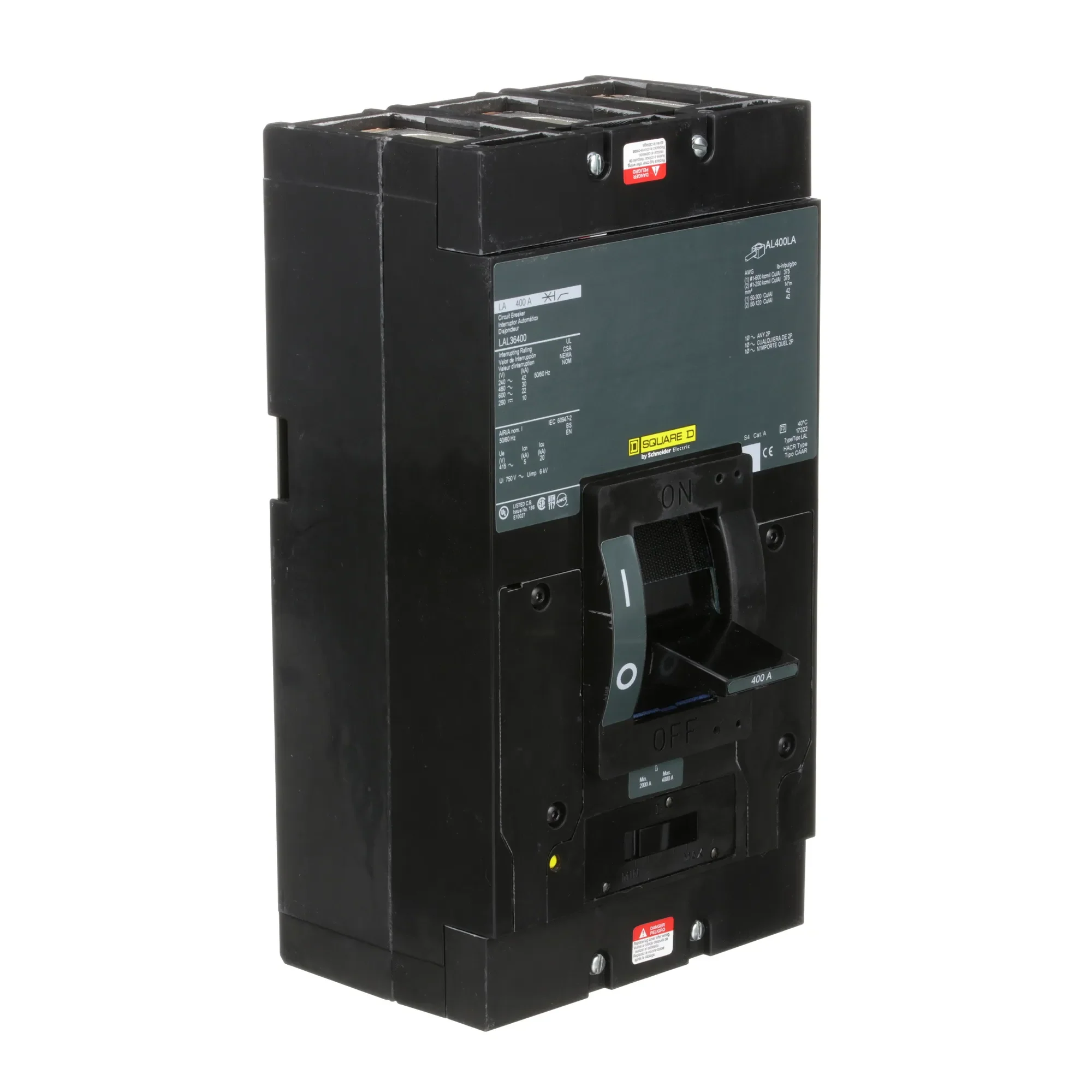 LAL36400 - Square D - Molded Case Circuit Breaker - Image 2