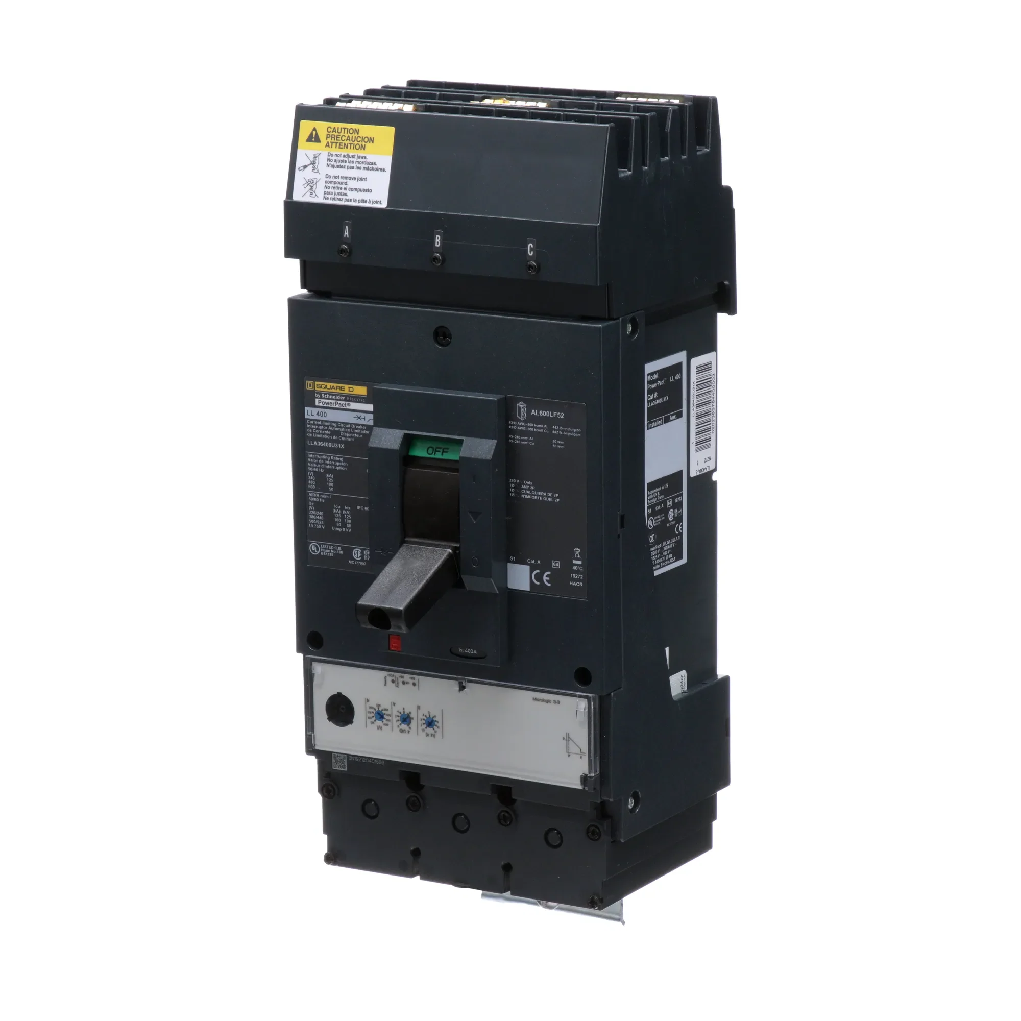 LLA36400U31X - Square D - Molded Case Circuit Breaker - Image 3