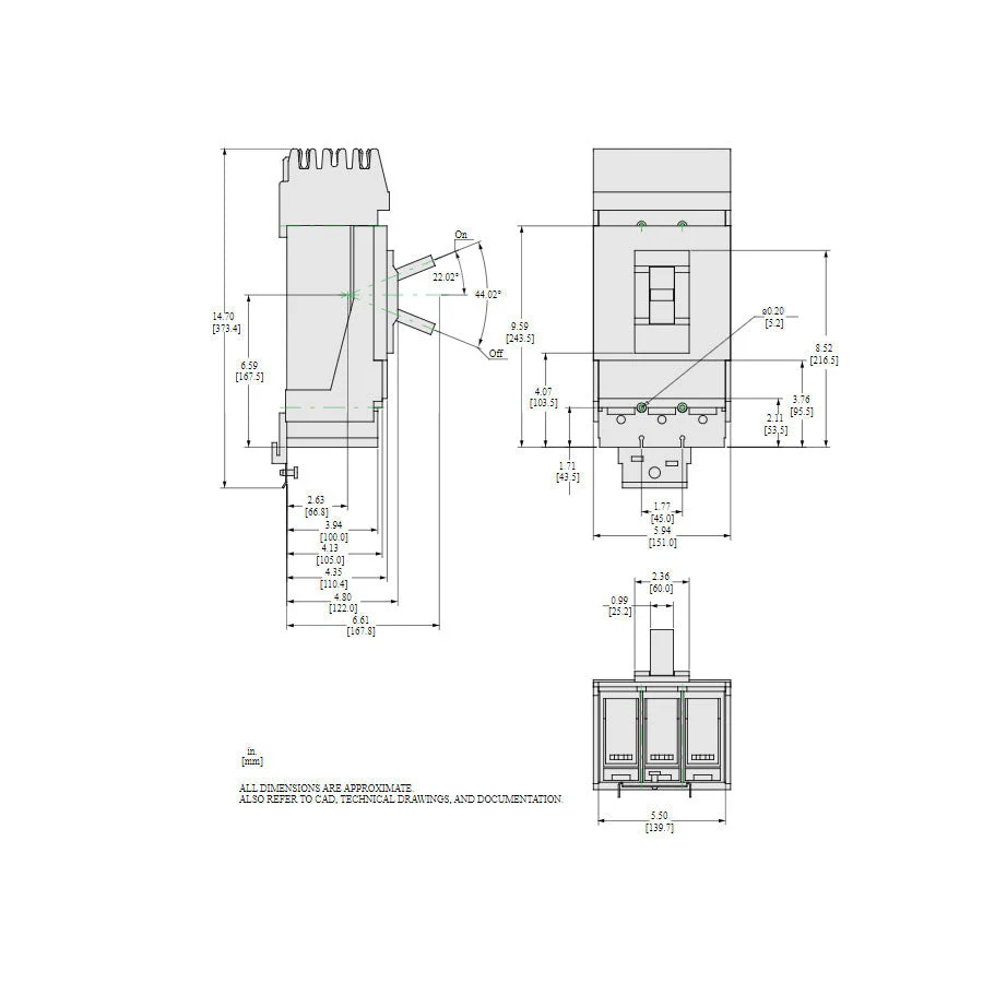 LLA36400U33X - Square D - Molded Case Circuit Breaker - Image 2