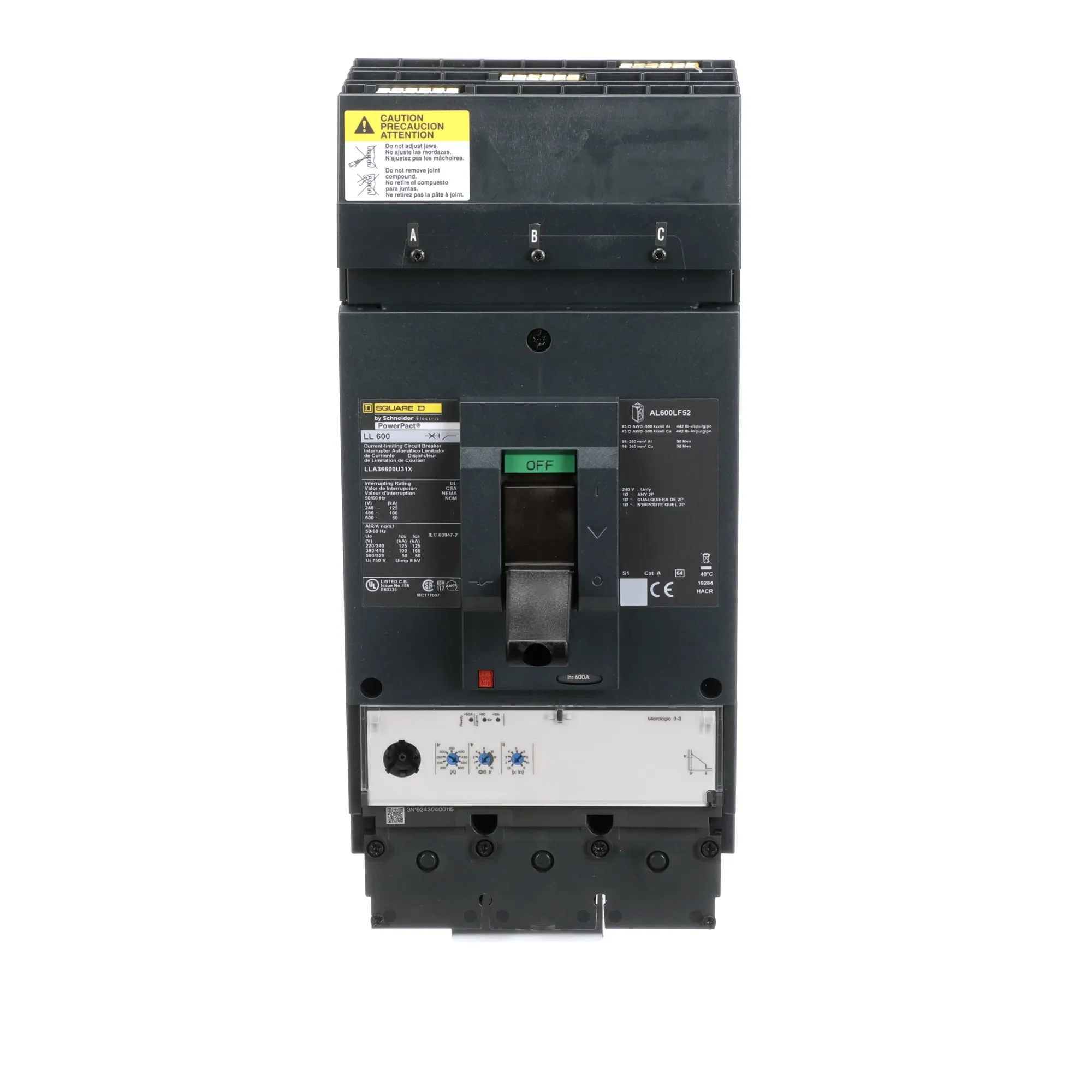 LLA36600U31X - Square D - Molded Case Circuit Breaker
