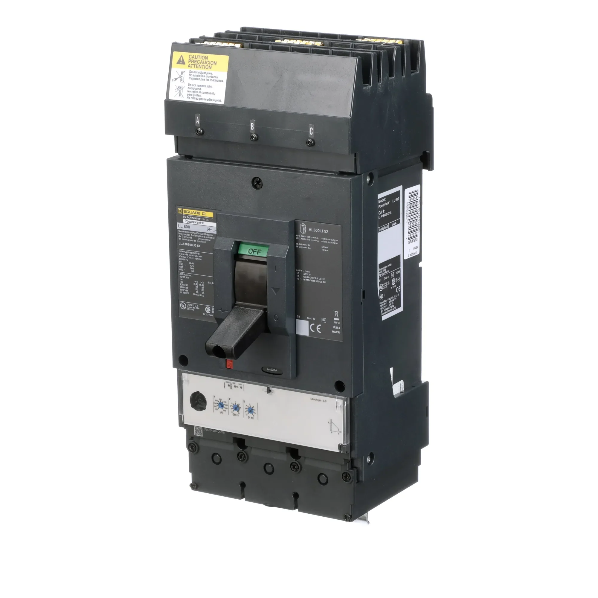 LLA36600U31X - Square D - Molded Case Circuit Breaker - Image 3