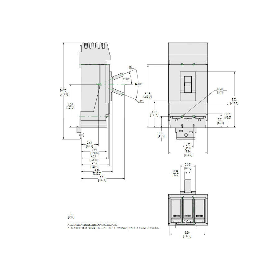 LRA36400U33X - Square D - Molded Case Circuit Breaker - Image 2