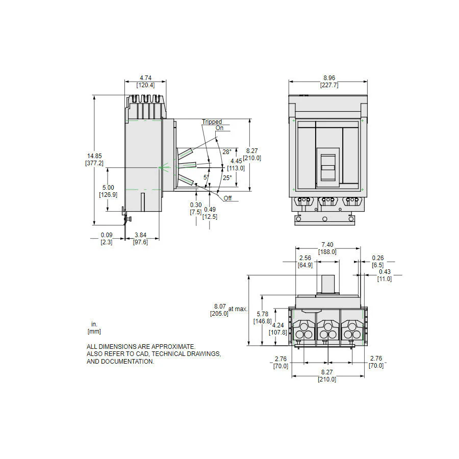 MGA36350 - Square D - Molded Case Circuit Breaker - Image 2