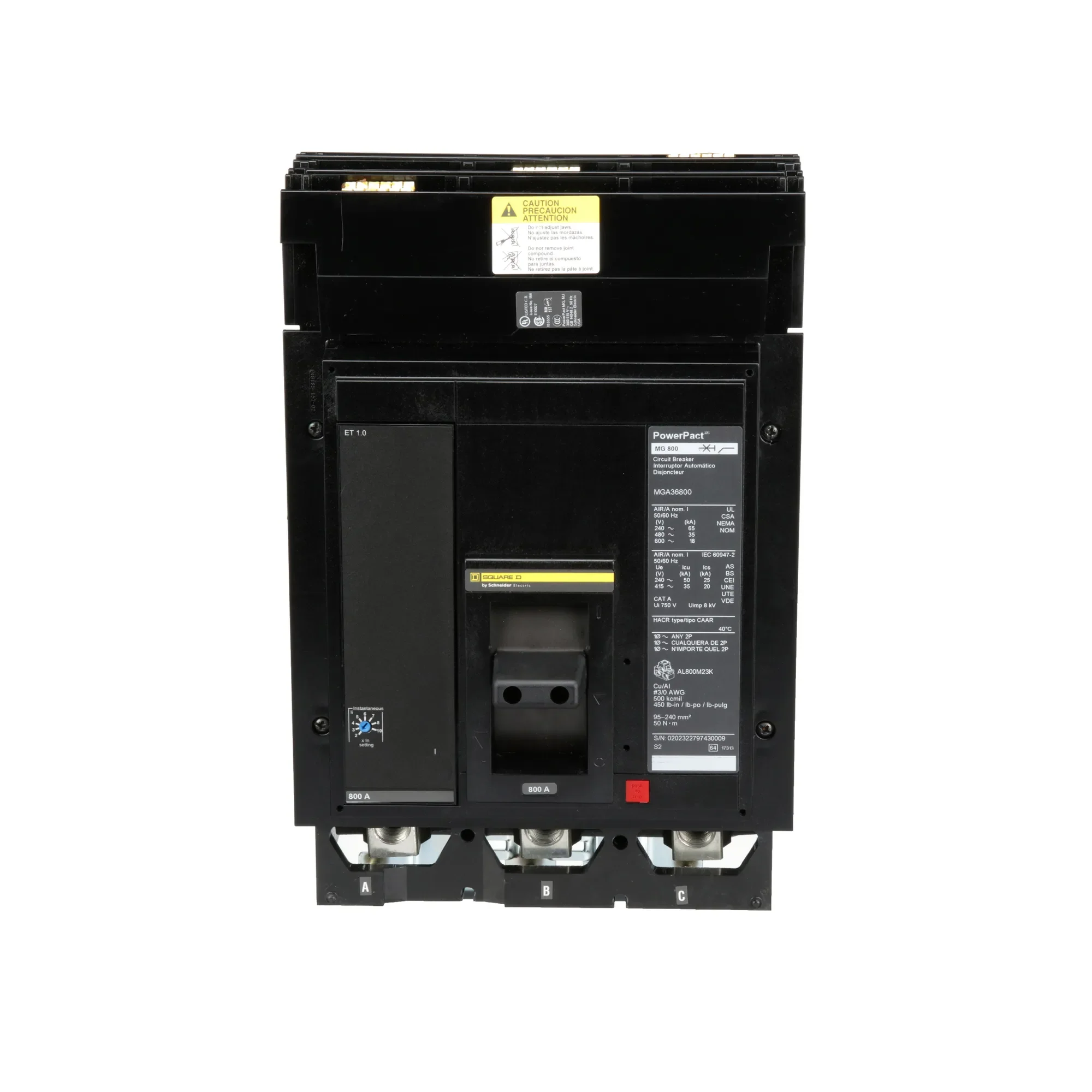 MGA36800 - Square D - Molded Case Circuit Breaker