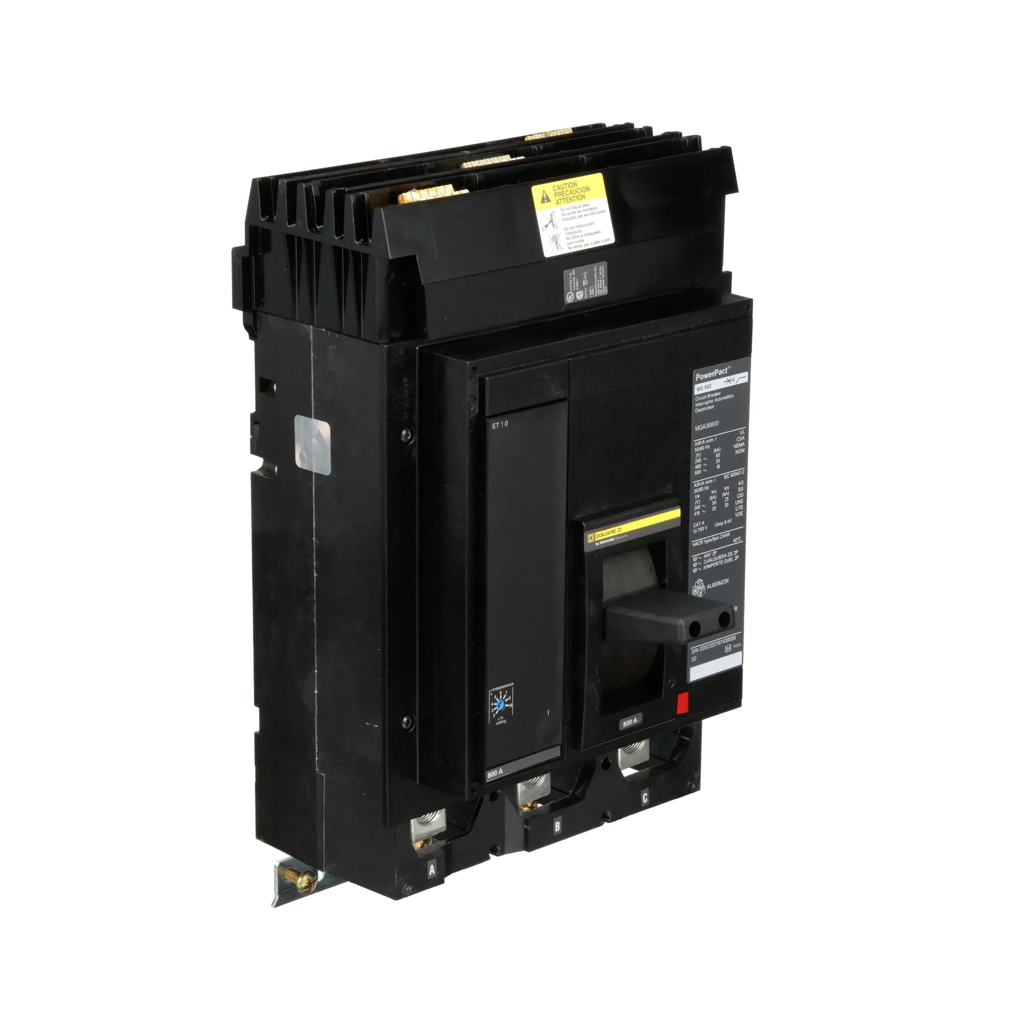 MGA36800 - Square D - Molded Case Circuit Breaker - Image 2