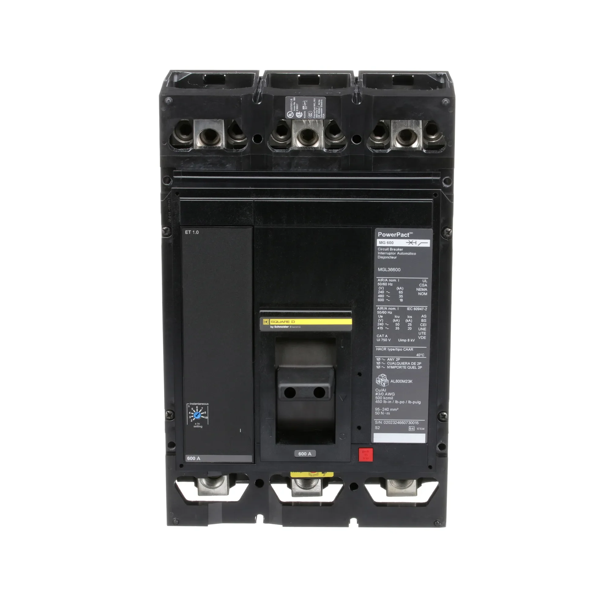 MGL36600 - Square D - Molded Case Circuit Breaker