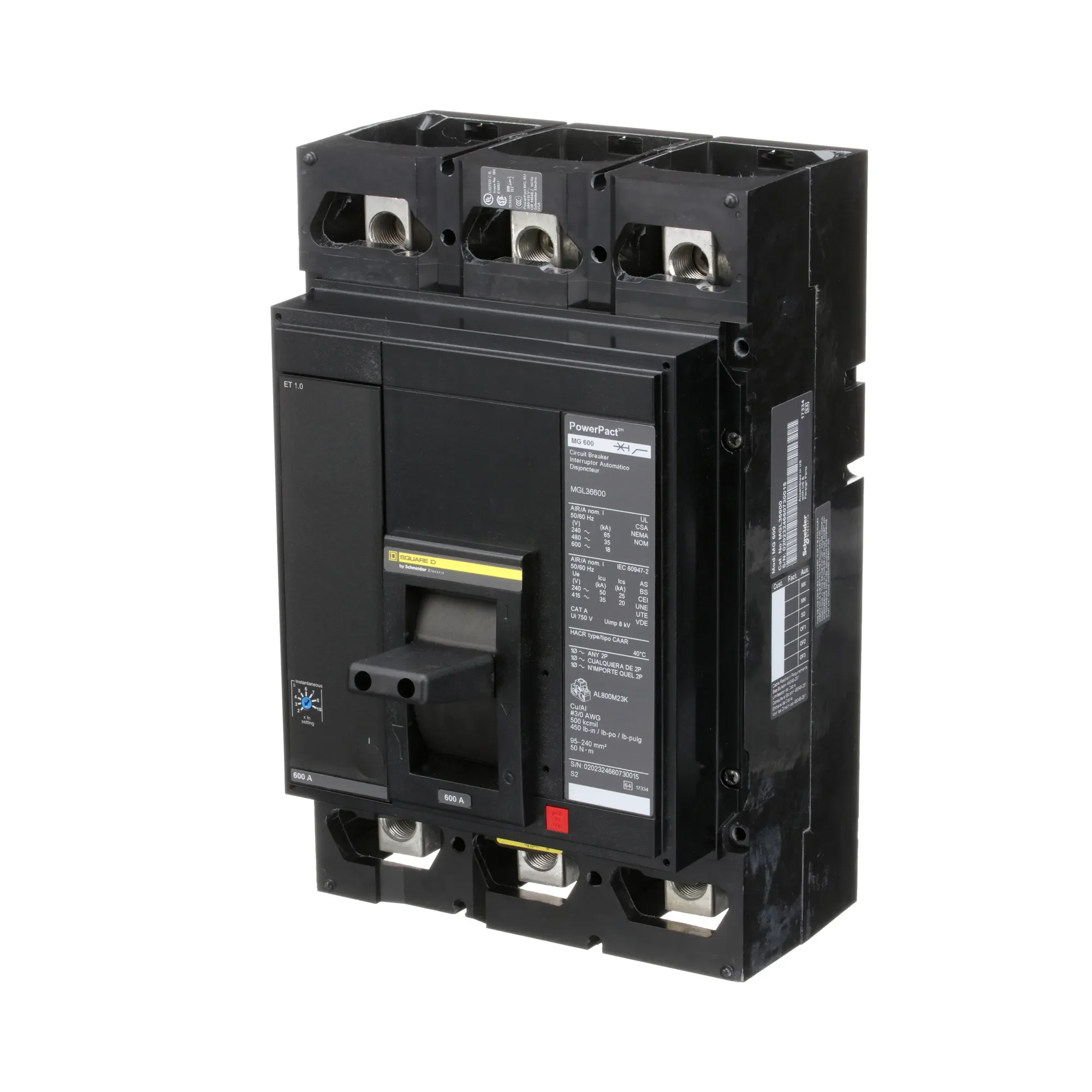 MGL36600 - Square D - Molded Case Circuit Breaker - Image 3