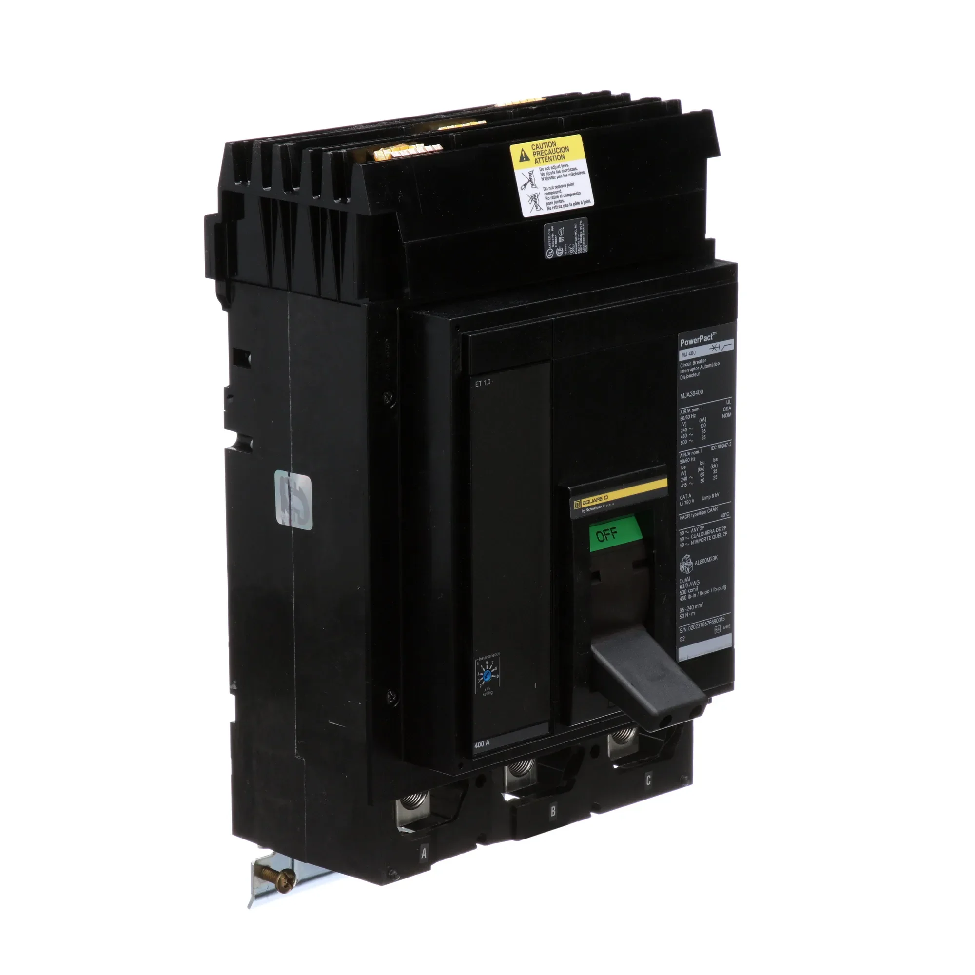 MJA36400 - Square D - Molded Case Circuit Breaker - Image 2