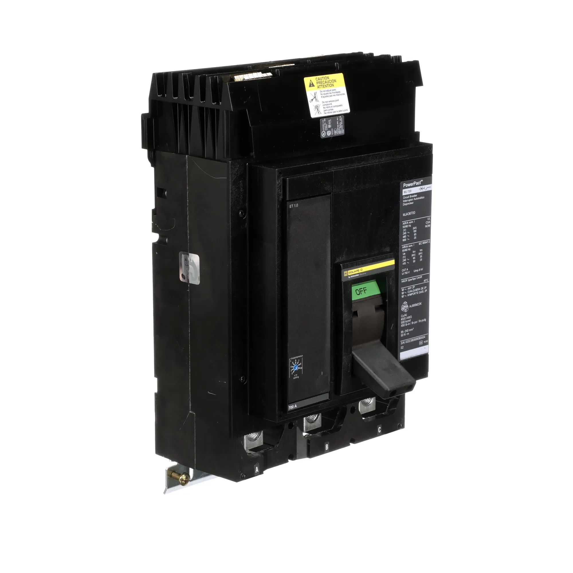 MJA36700 - Square D - Molded Case Circuit Breaker - Image 2