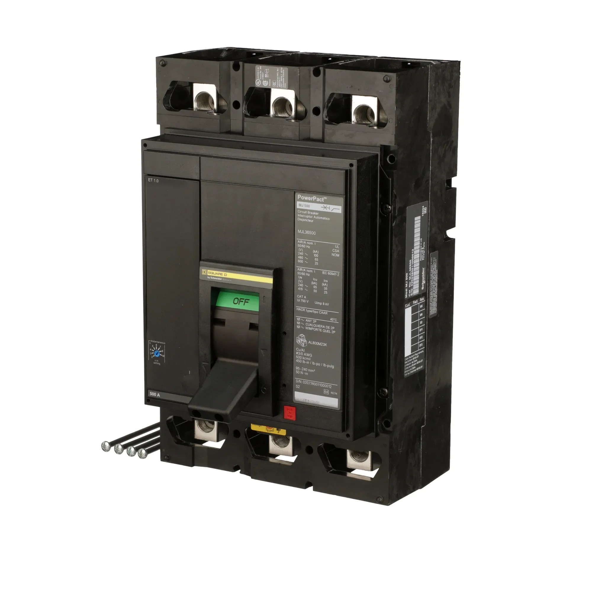 MJL36500 - Square D - Molded Case Circuit Breaker - Image 3