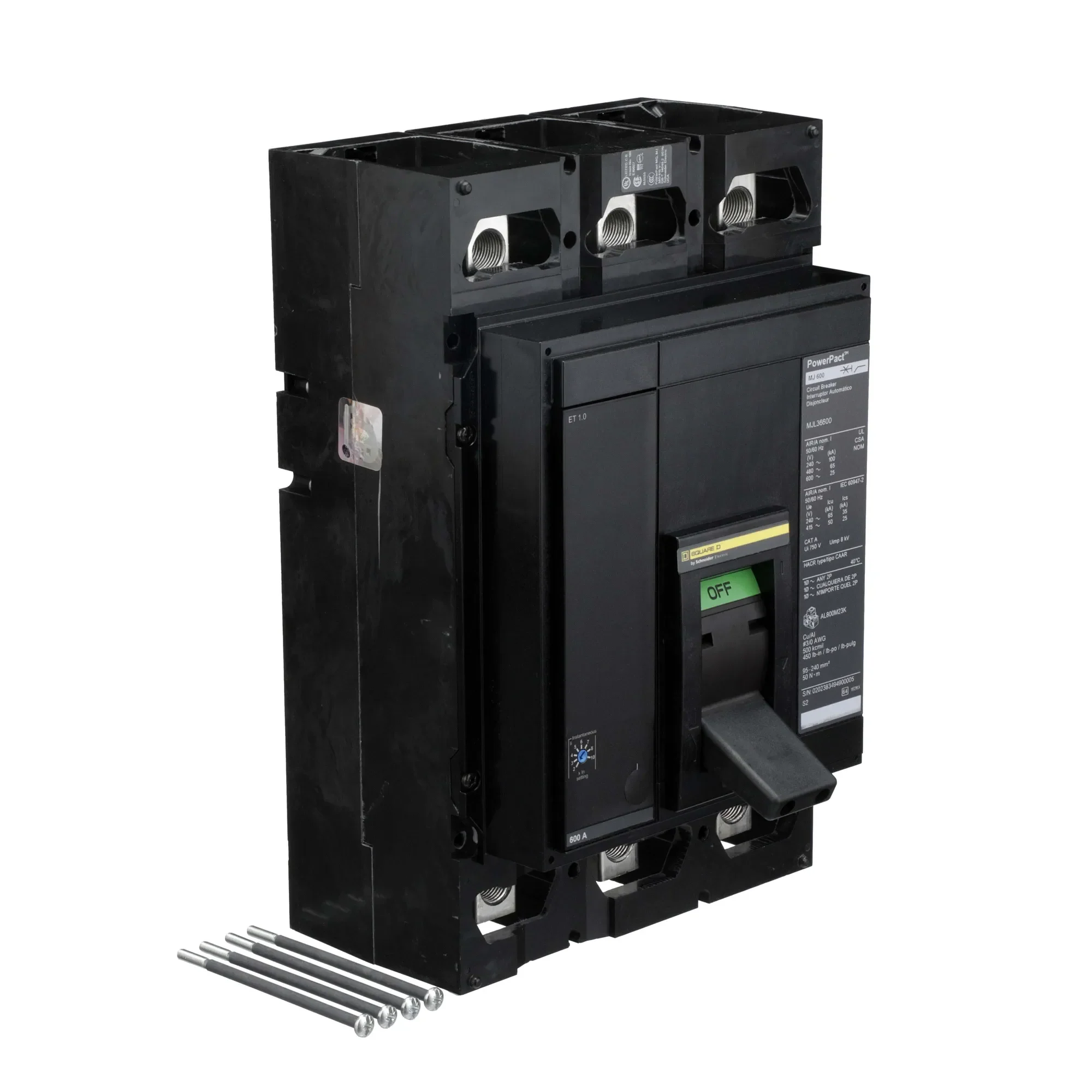 MJL36600 - Square D - Molded Case Circuit Breaker - Image 2