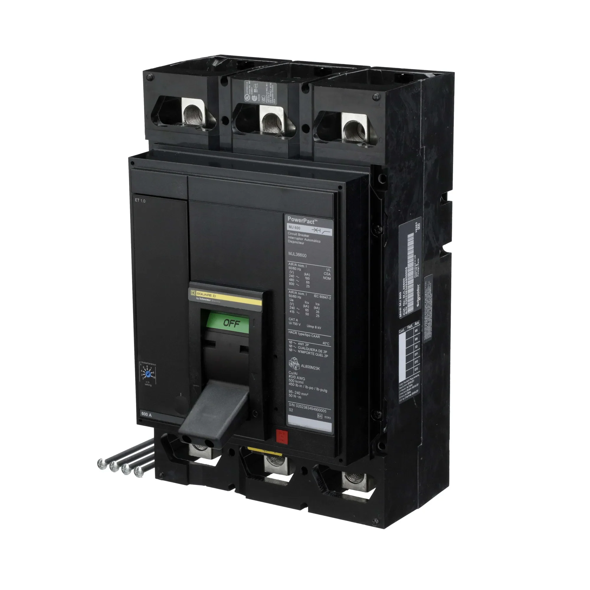 MJL36600 - Square D - Molded Case Circuit Breaker - Image 3