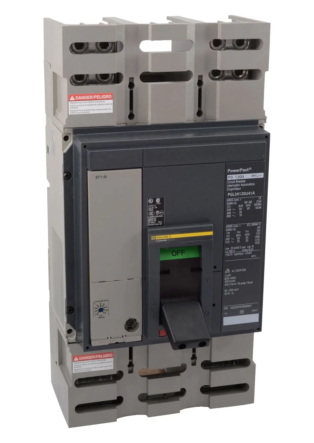 PGL36120U41A - Square D - Molded Case Circuit Breaker